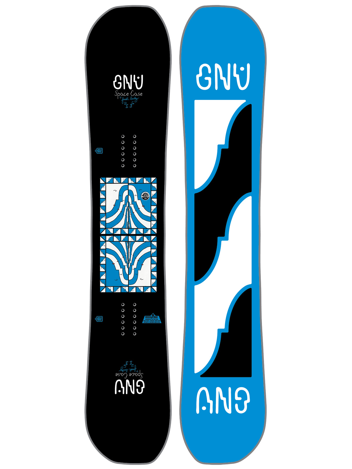 Mens Gnu Snowboard Fb Space Case C2X Asym (blue)