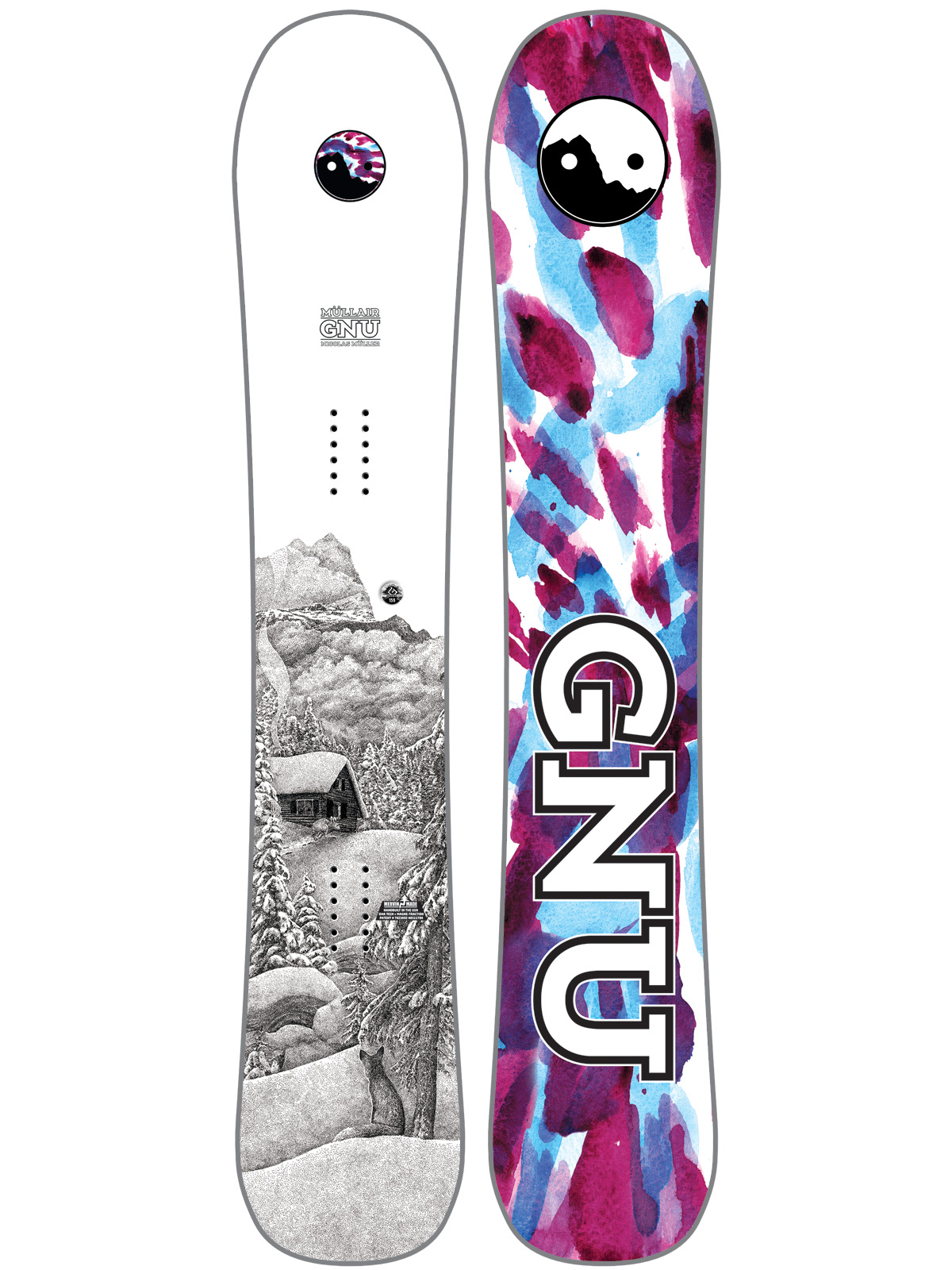 Mens Gnu Snowboard Mullair C3 (multi)