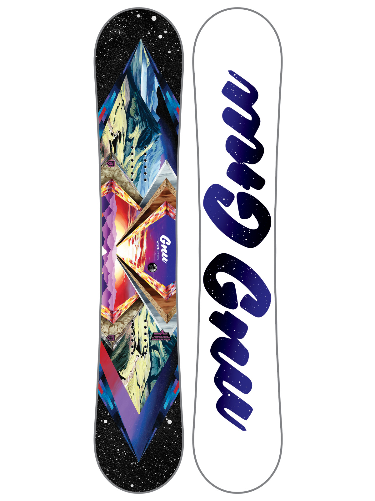 Damen Gnu Snowboard Velvet ru C2E Asym (multi)