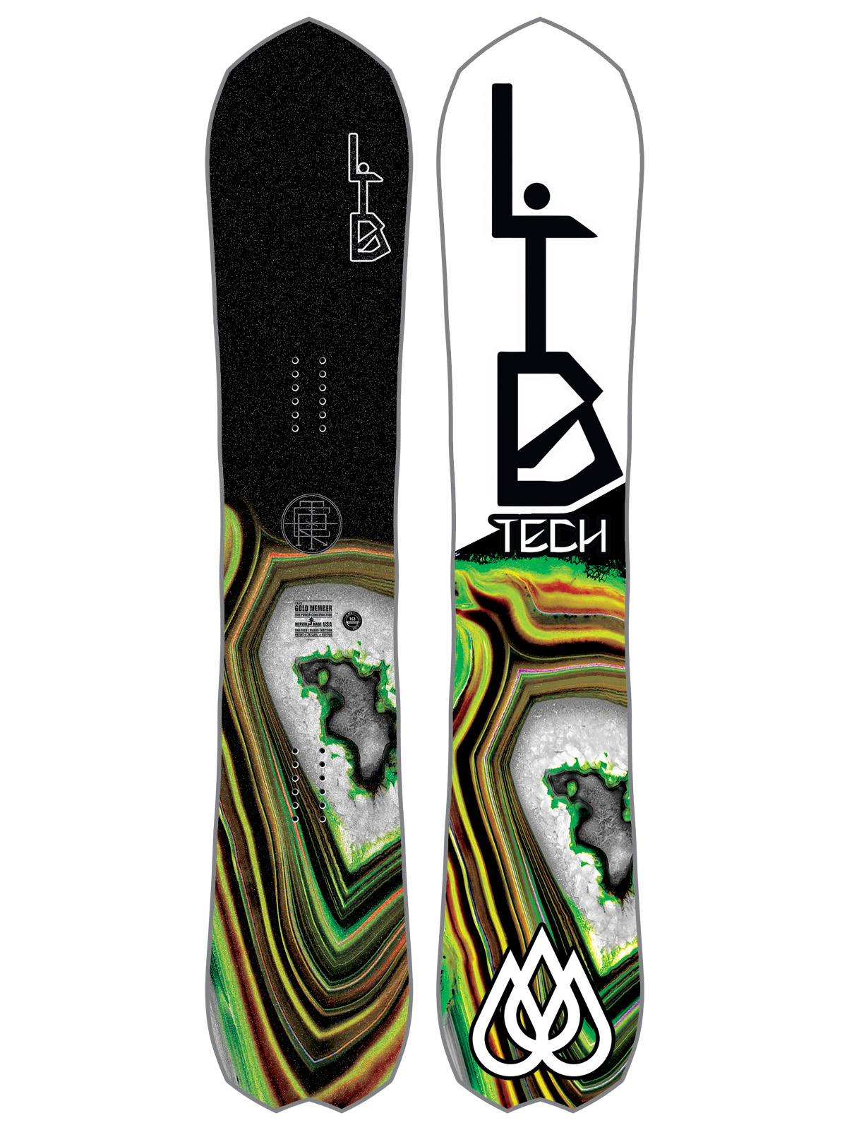 Mens Lib Tech Snowboard T Rice Gold Member Fp C2X (white)