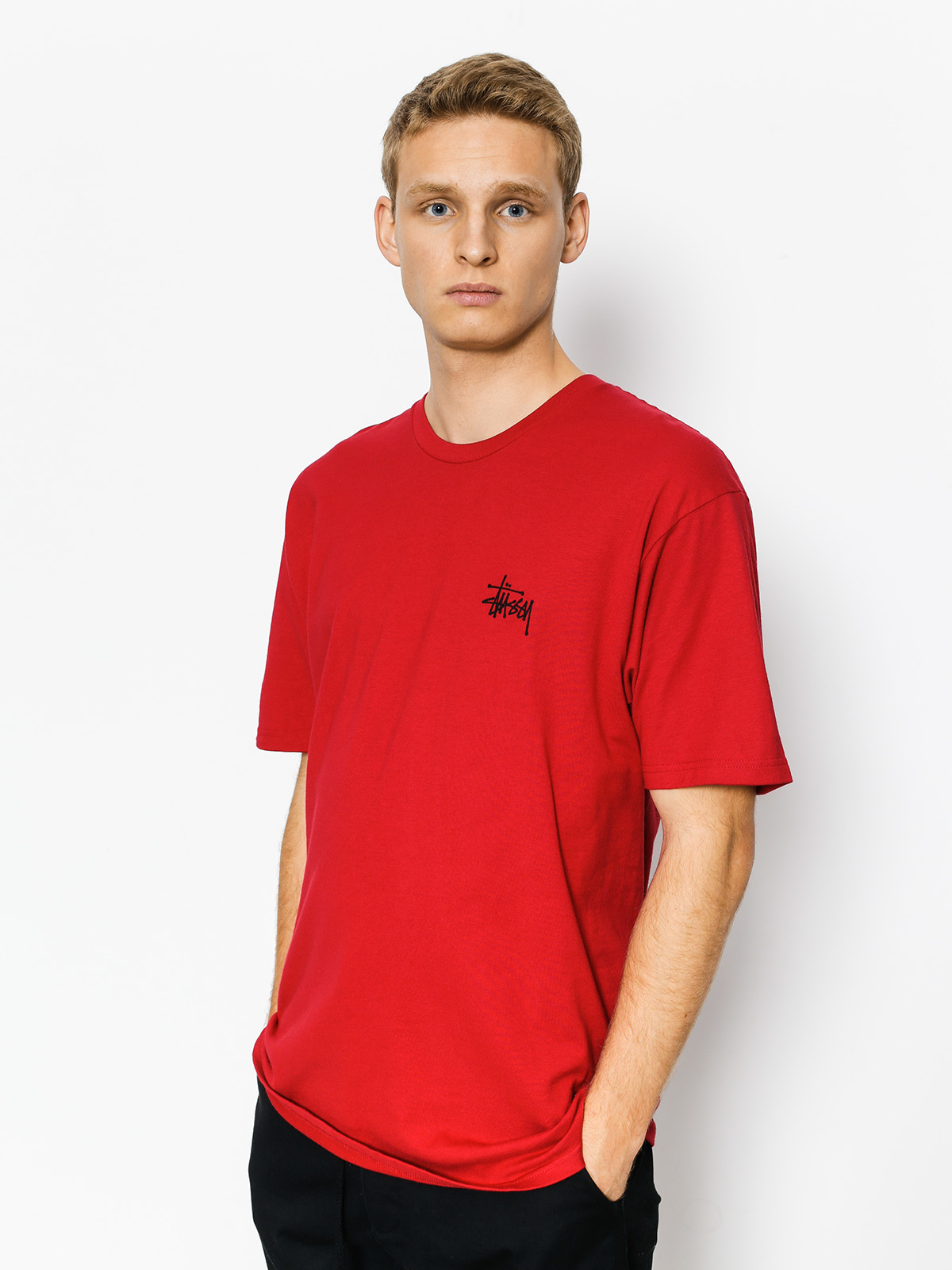 Stussy T-shirt Basic (dark red)