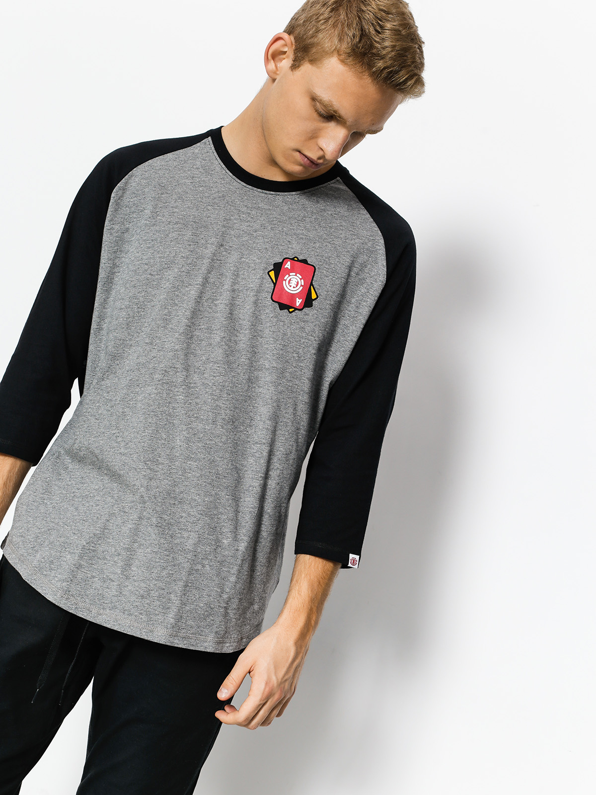 Element T-shirt Chips 3I4 Raglan (grey heather)