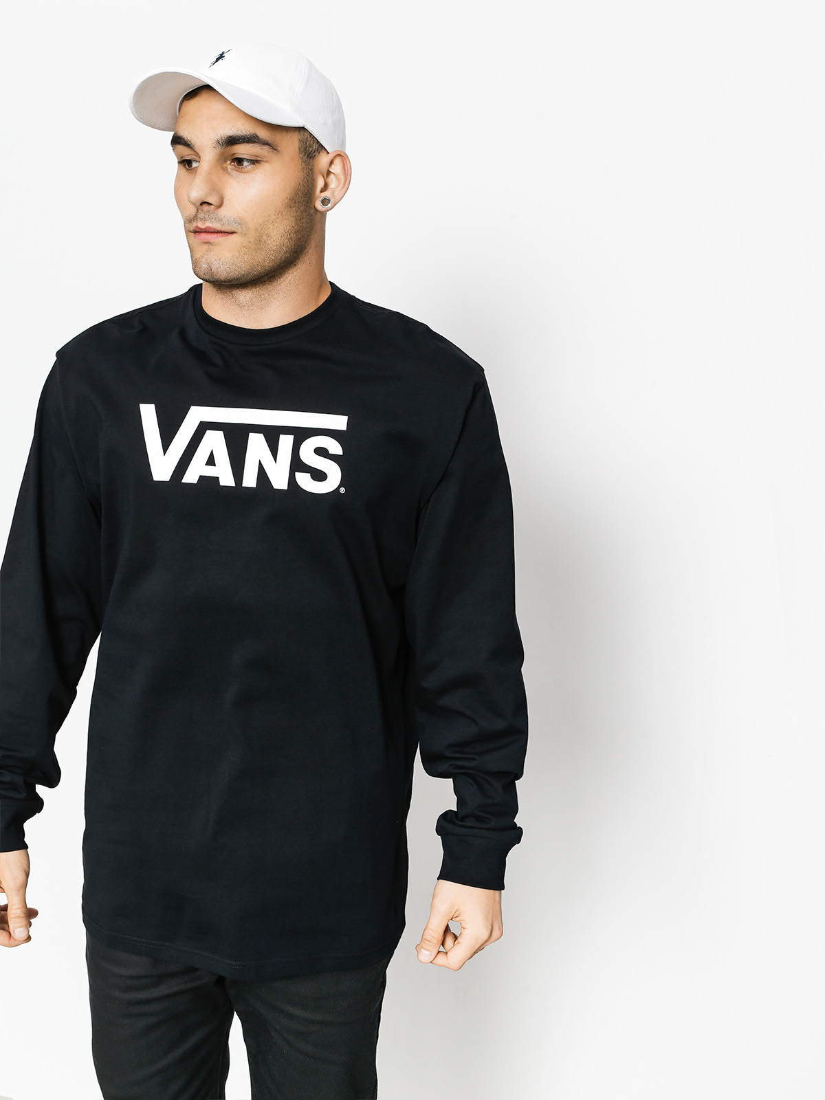 Vans longsleeve Classic (black / white)