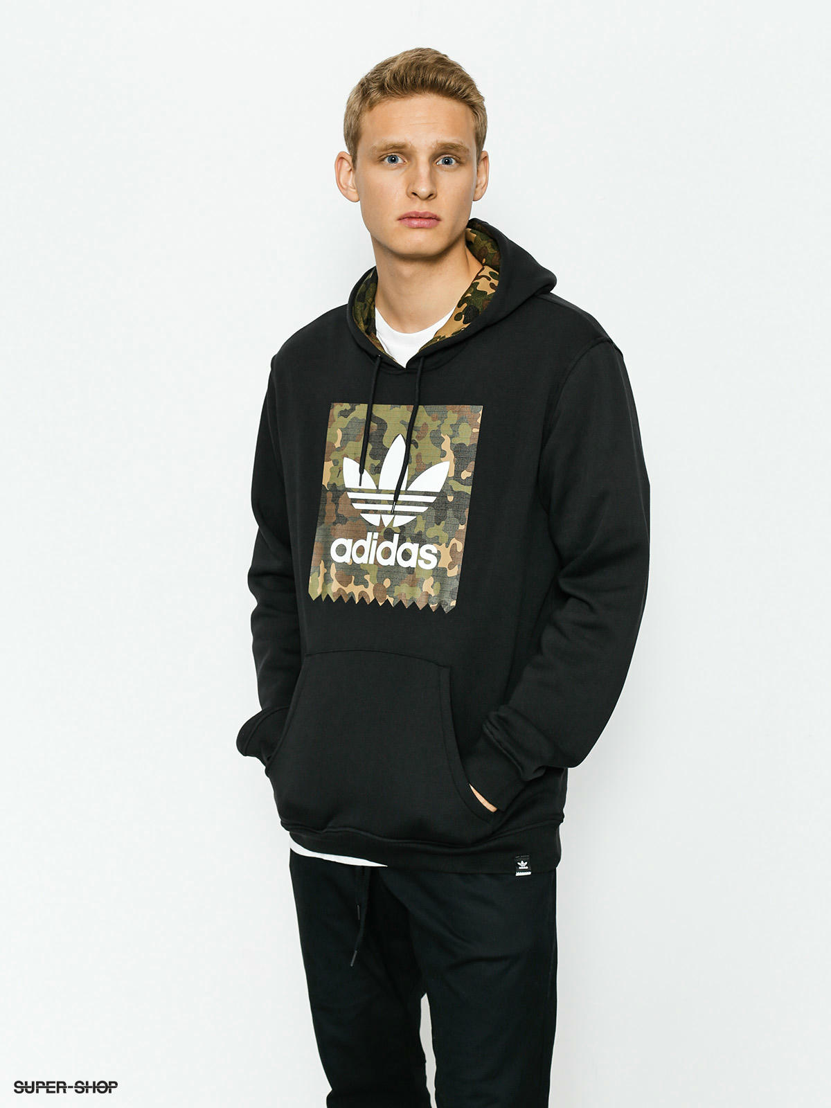 black and camo adidas hoodie