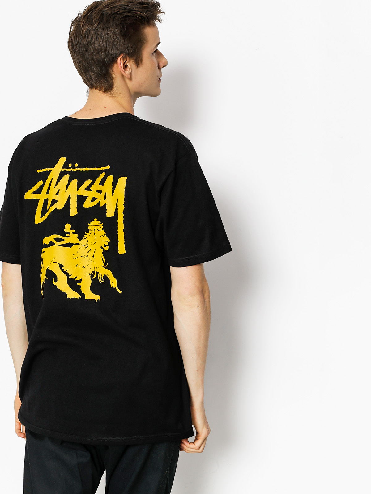 Stussy T-shirt Stock Lion (black)