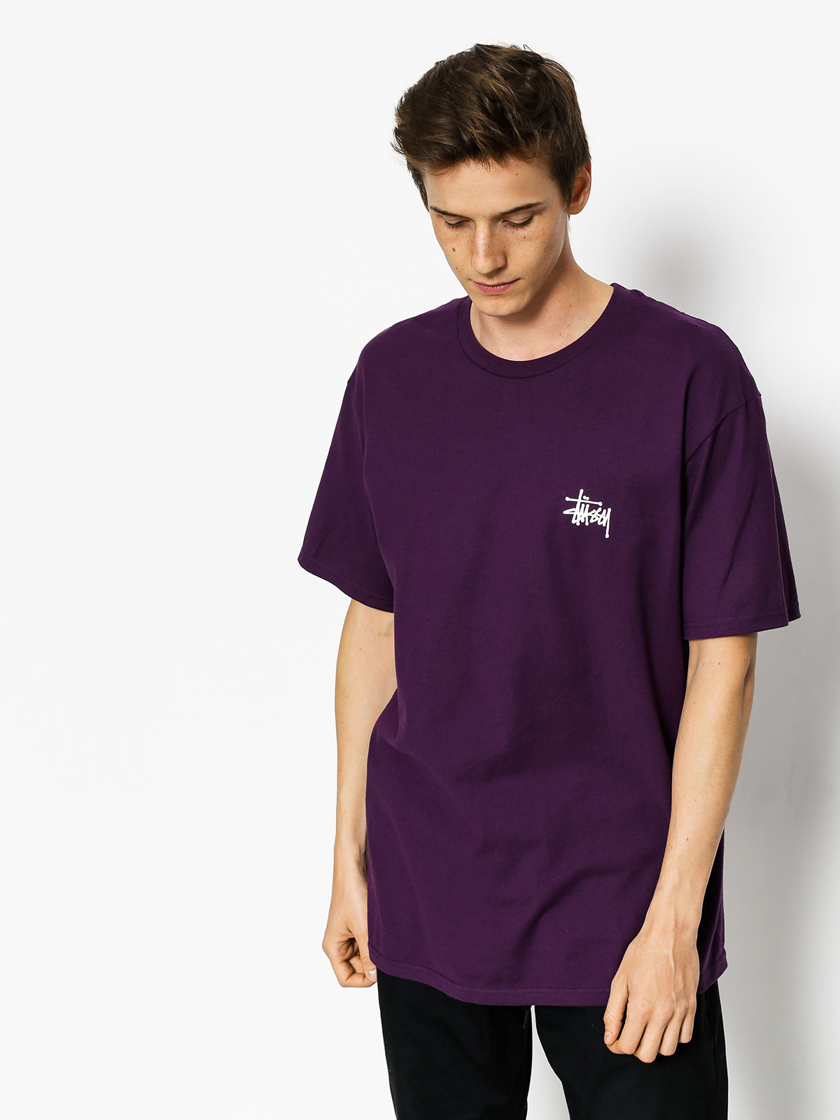 Stussy T-shirt Basic - violet (grape)