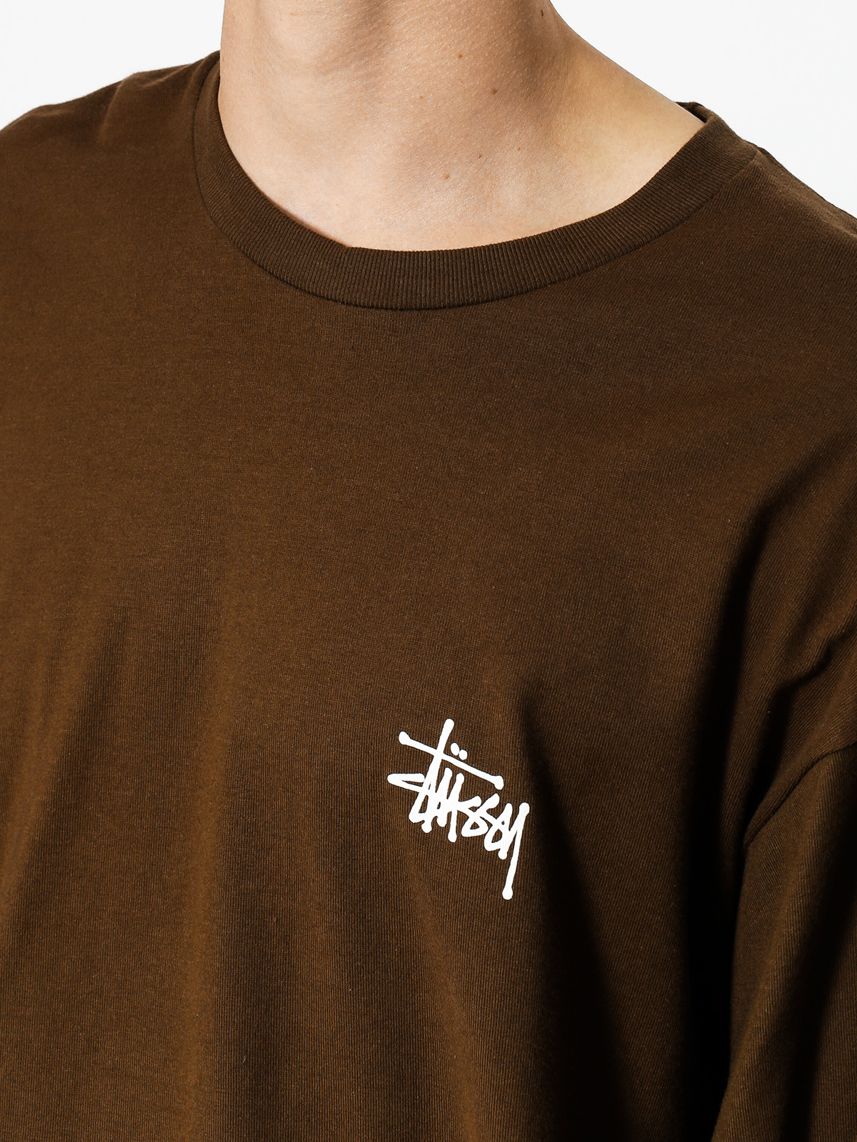 Stussy Longsleeve Basic (chocolate)