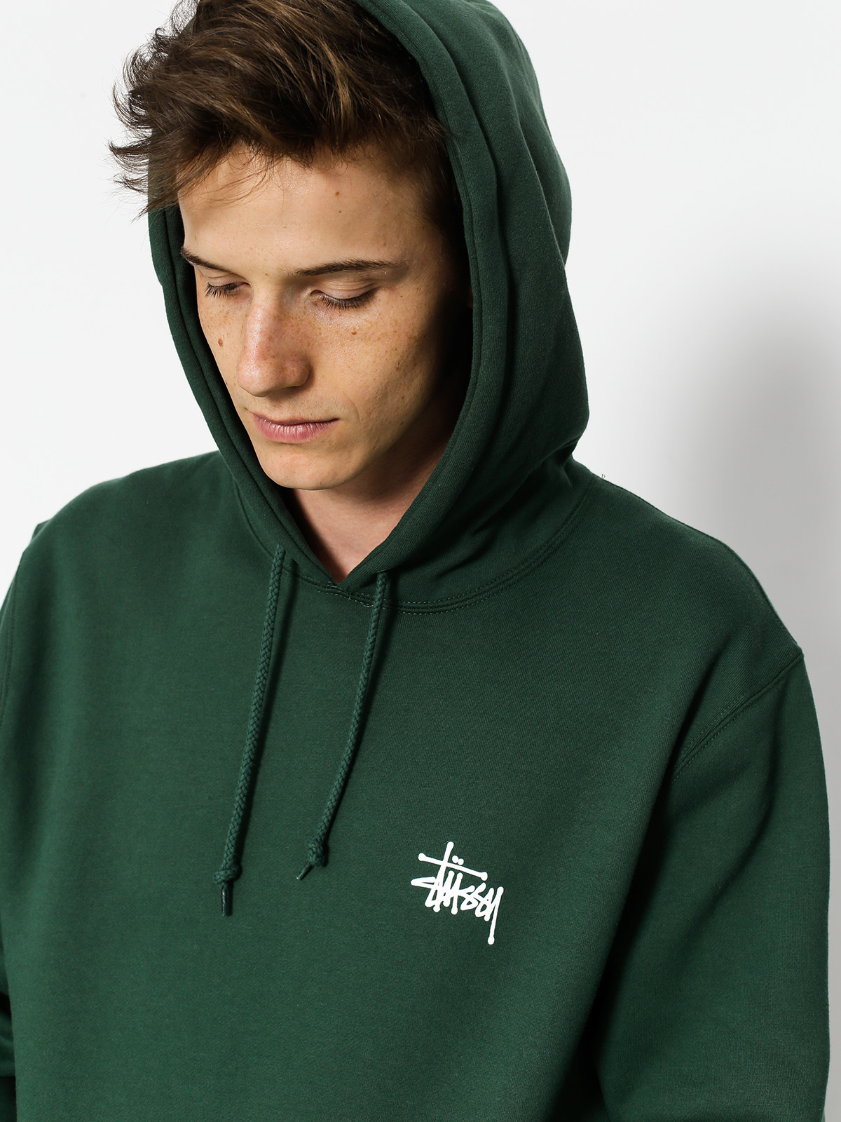 Stussy Hoodie Basic HD (dark forest)
