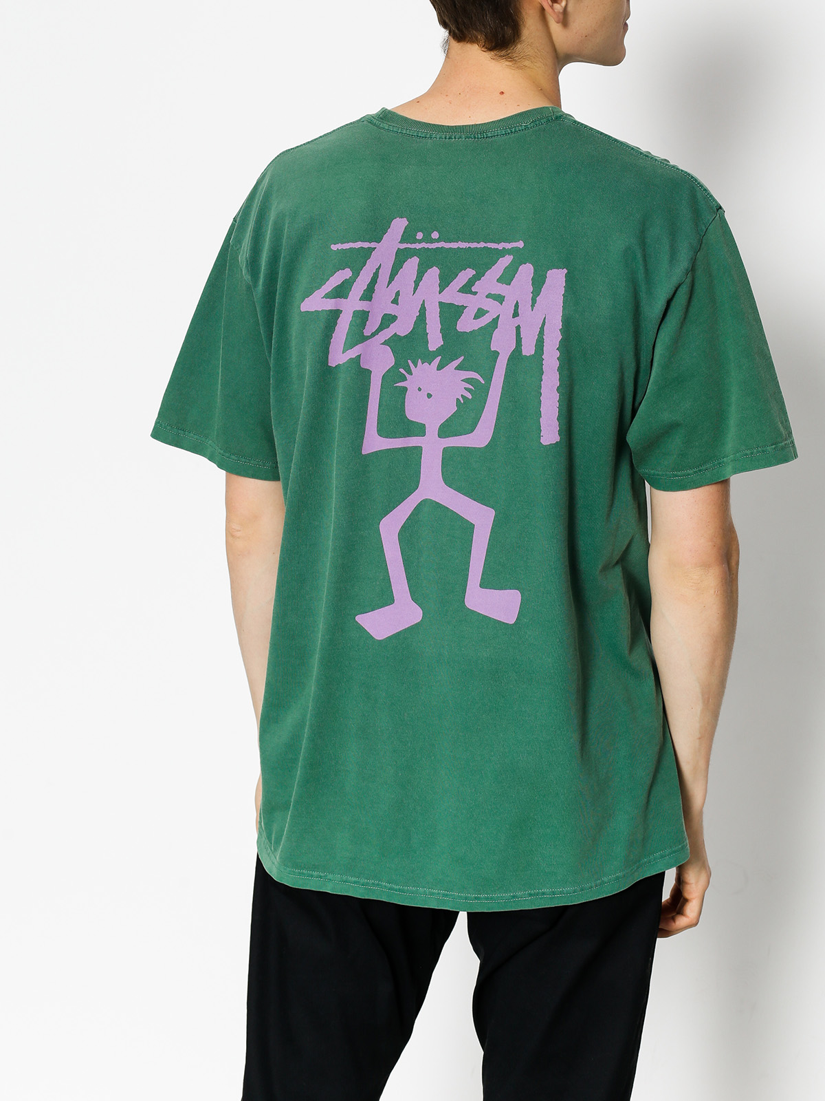 T-shirt Stussy Warrior Pig Dyed - green (green)