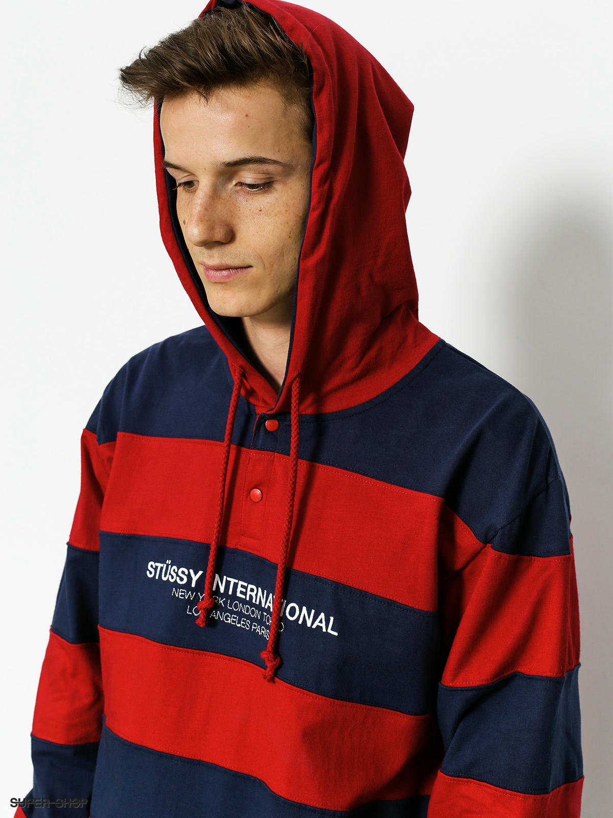 stussy rugby hoodie