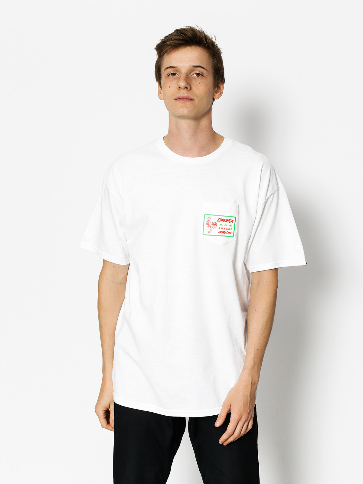 Emerica T-shirt Sriracha Pocket (white)