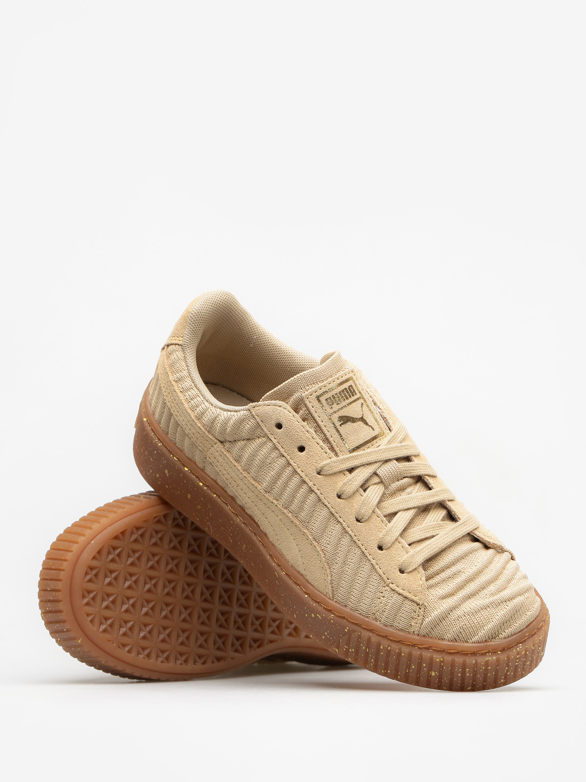Puma Shoes Basket Platform Ow Wn S Wmn (safari/safari/whisper white)
