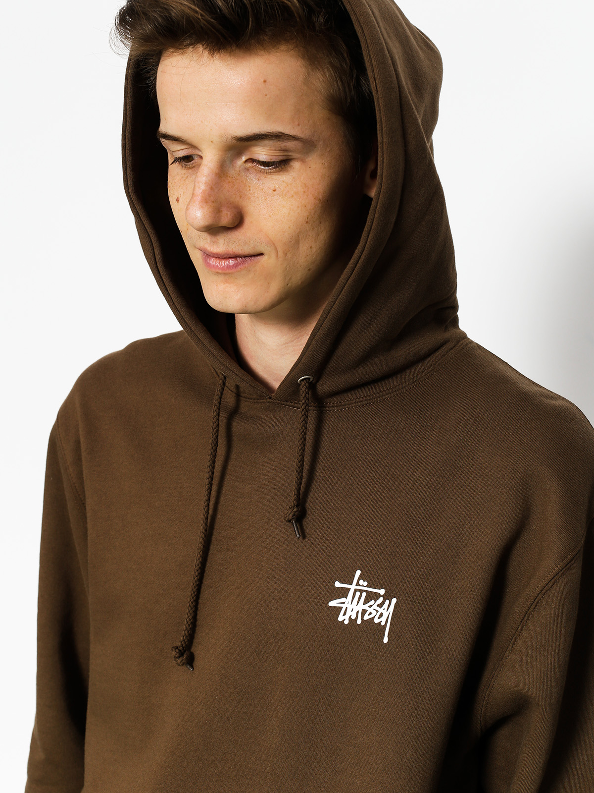 Stussy Hoody Basic HD - Braun (chocolate)