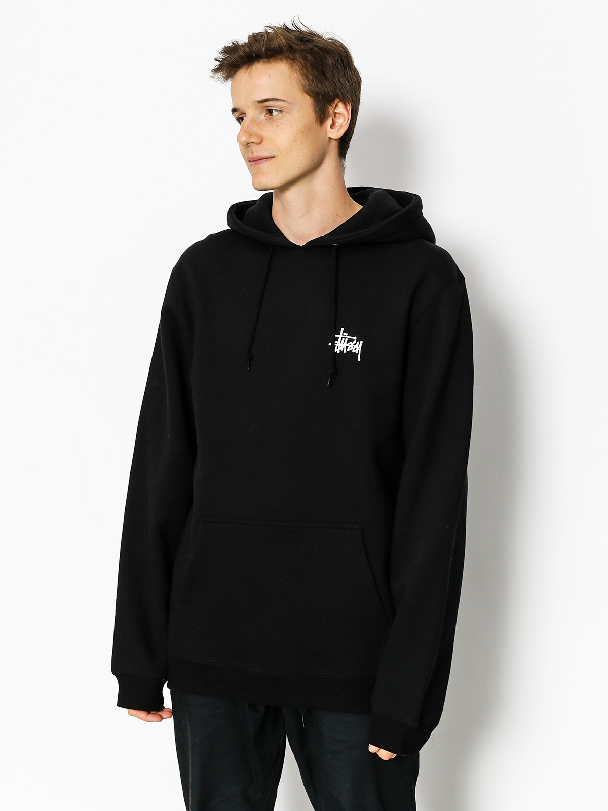 Hoodie on sale stussy black