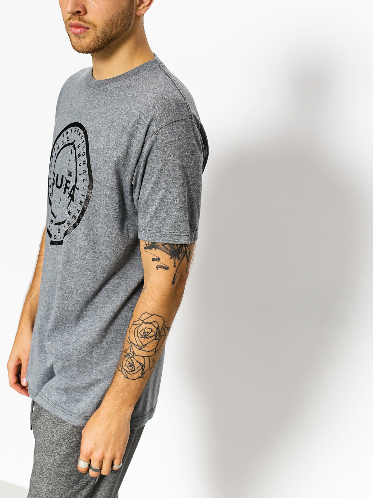 Supra T-shirt Cross Seal (grey heather)
