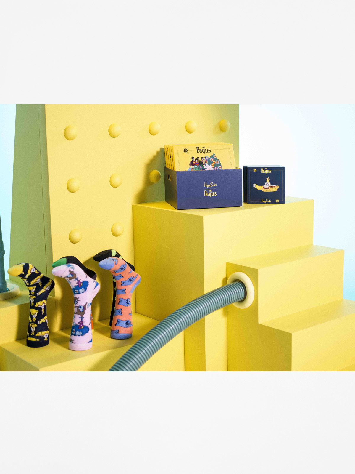 Happy Socks Socks The Beatles (lp collectors box 6 pack)