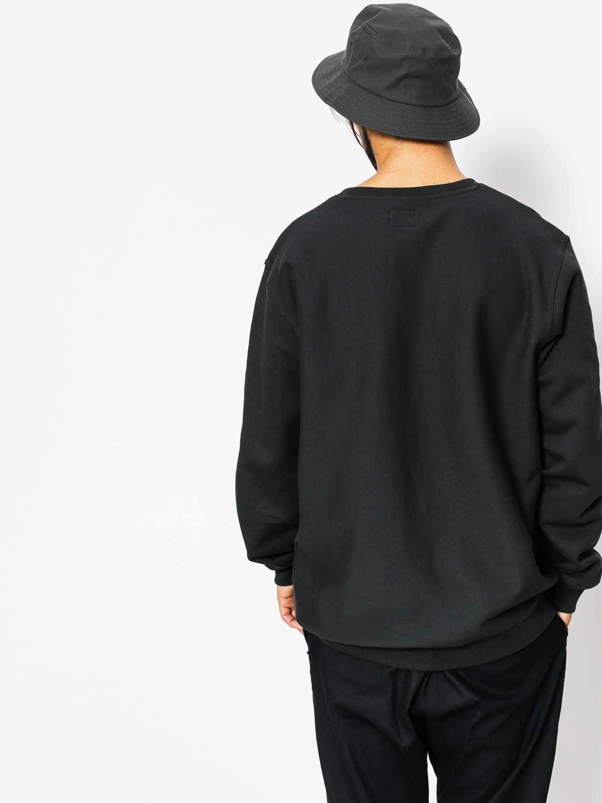 Stussy Sweatshirt Stock Logo Crew - black (black)
