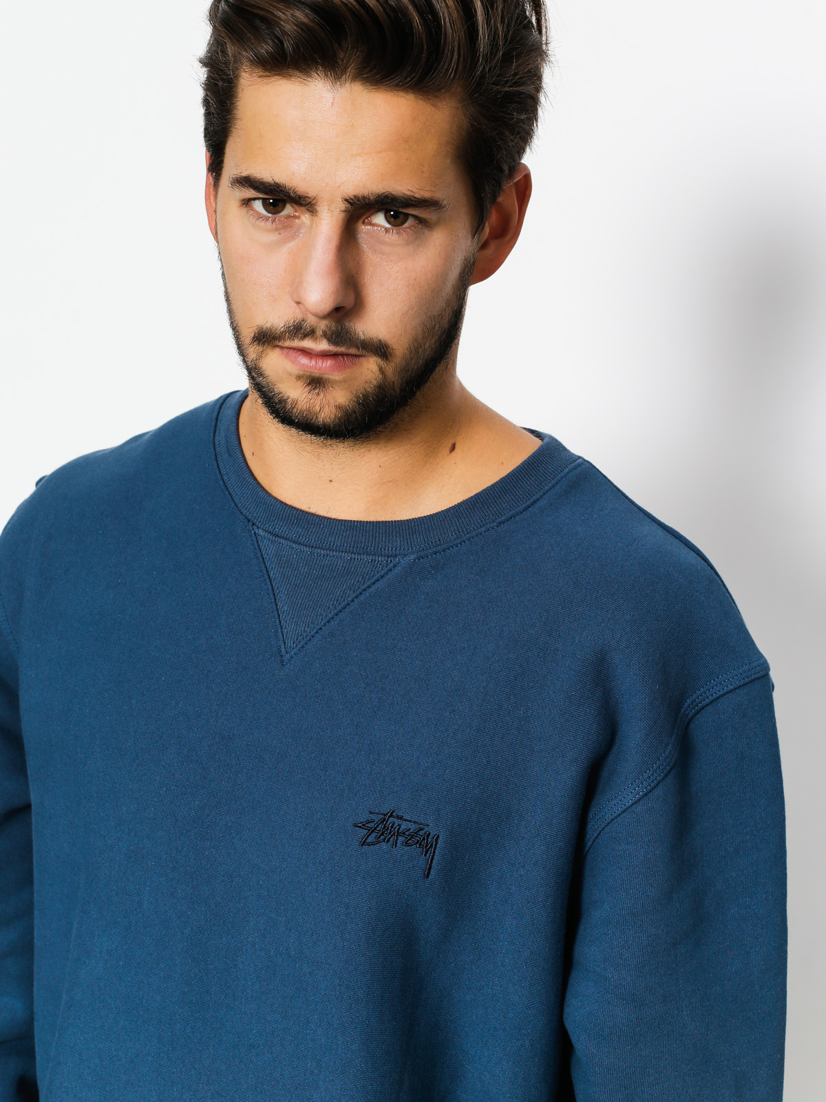 Stussy Sweatshirt Stock Logo Crew (blue)