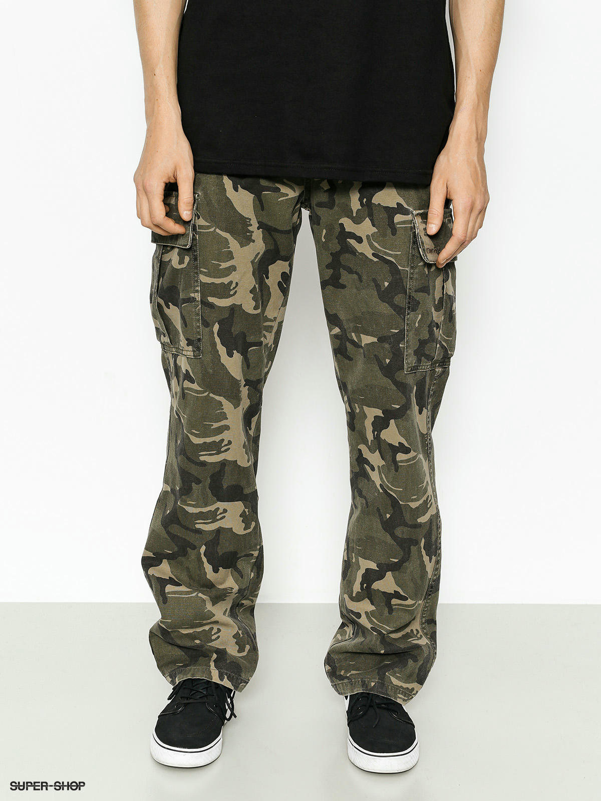 color camo cargo pants