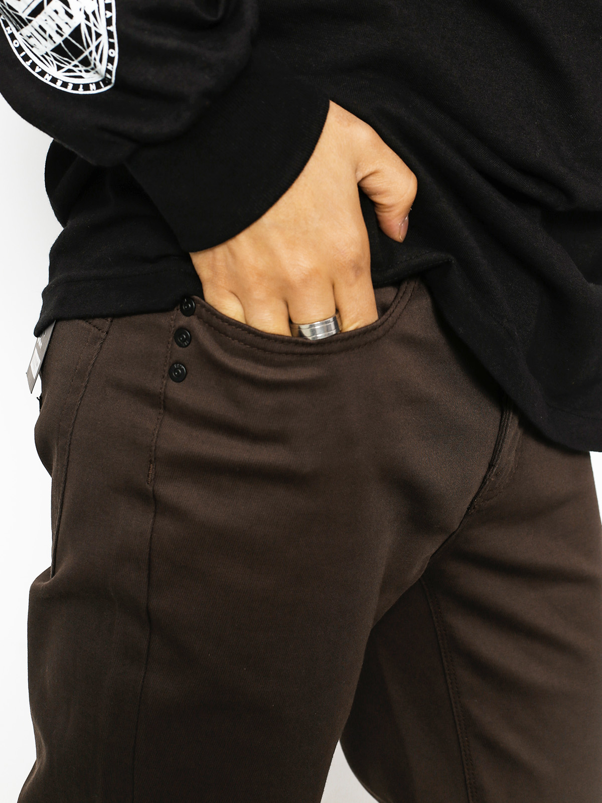 Kr3w Pants K Slim 5 Pocket (dk chocolate)