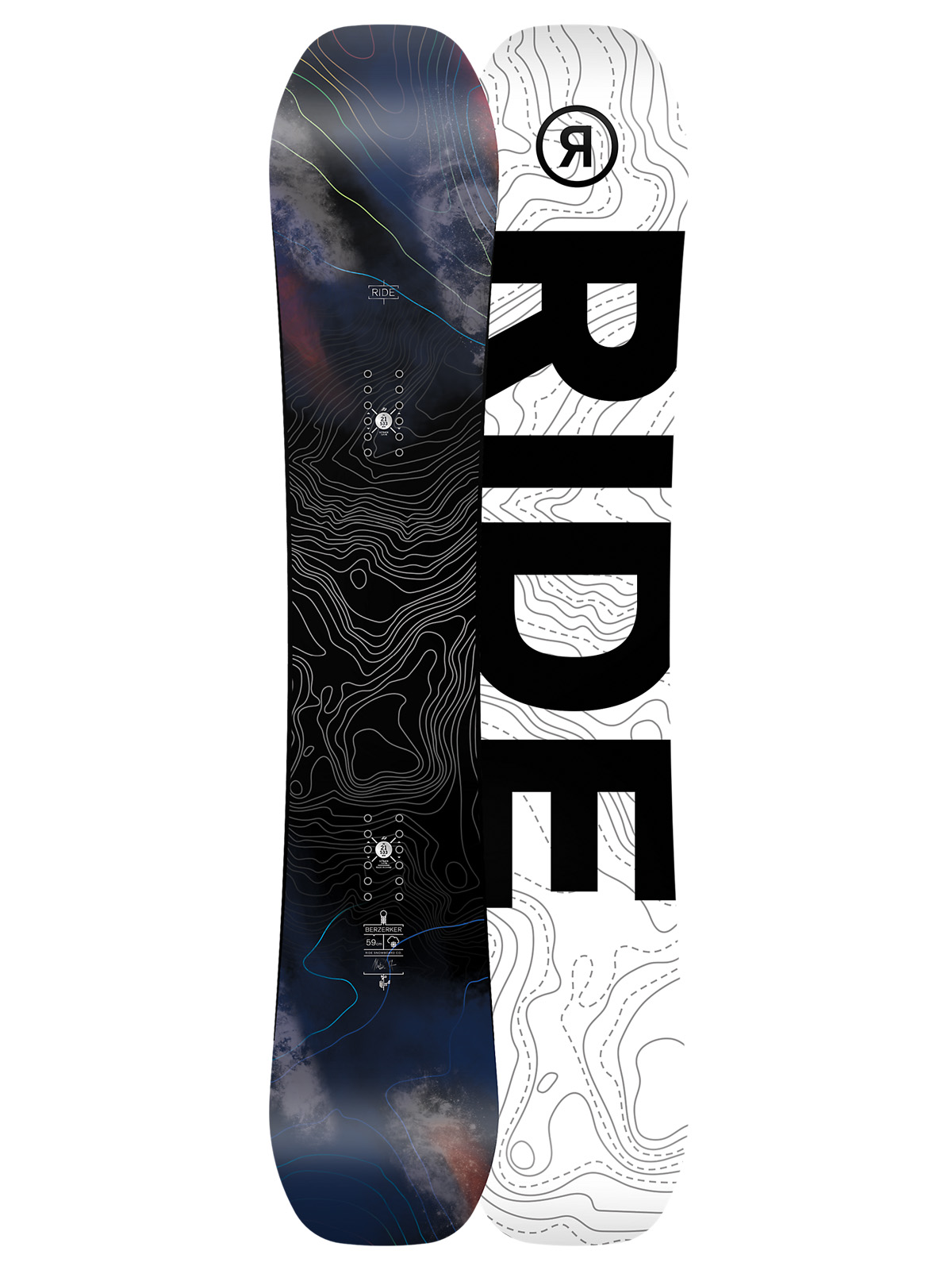 Mens Ride Snowboard Berzerker (white/black)