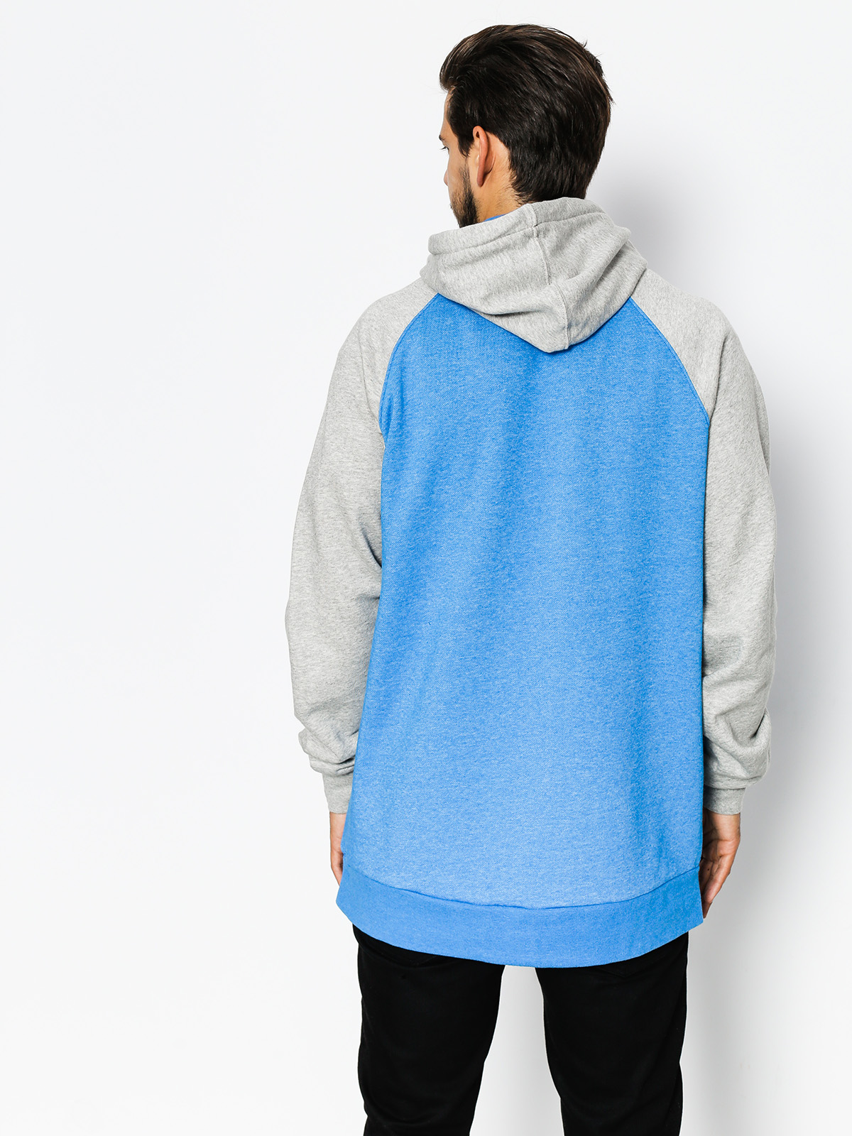 Es Hoodie Script HD (blue/heather)
