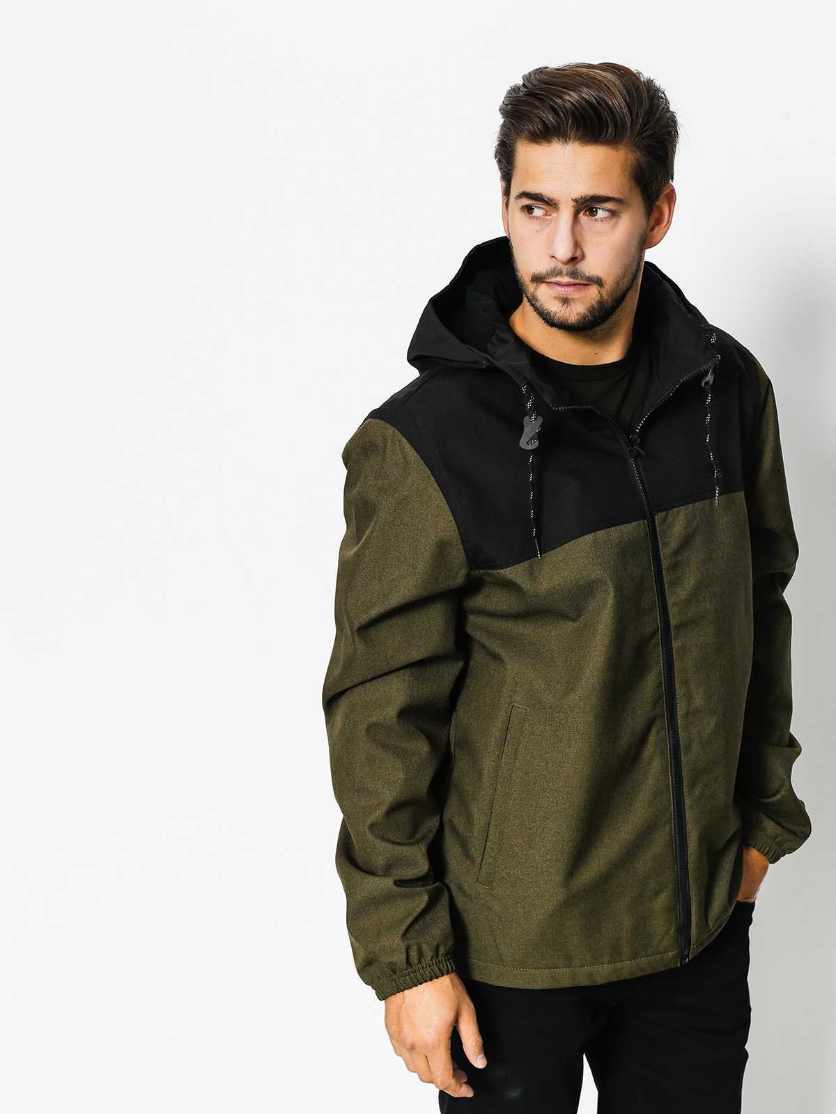 Element Jacket Alder green blk mos gr htr