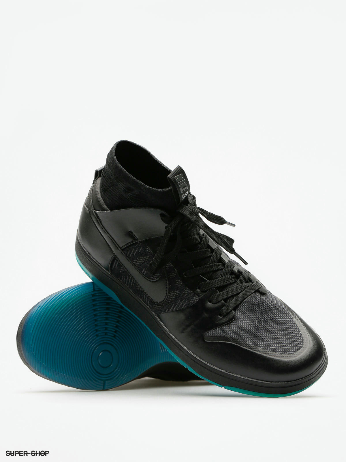 Nike SB Shoes Zoom Dunk High Elite (black/black dk atomic teal)