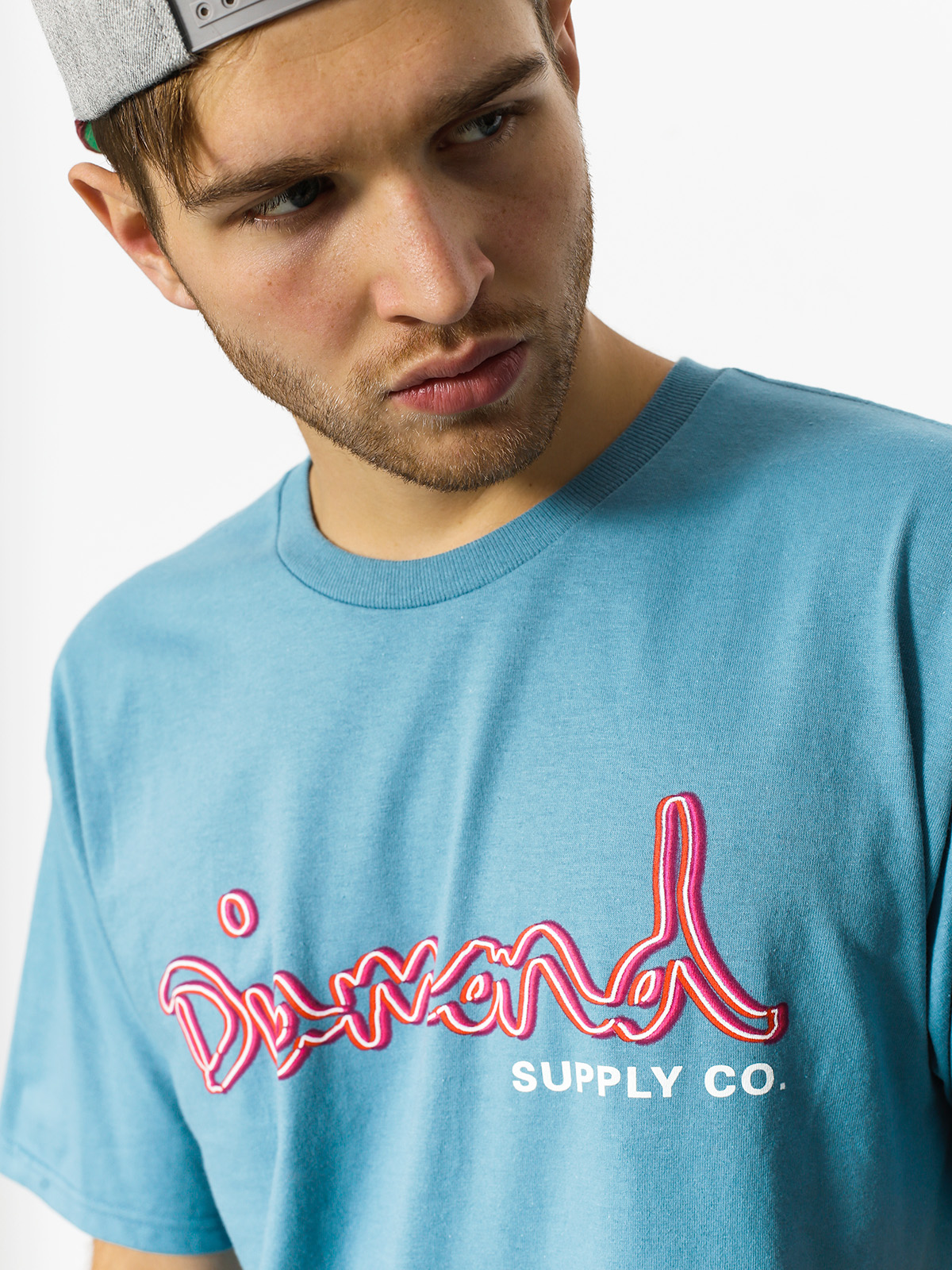 Diamond Supply Co. T-shirt Neon Og Script (slate)