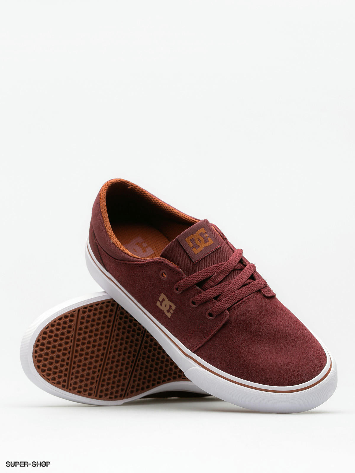 burgundy dc shoes