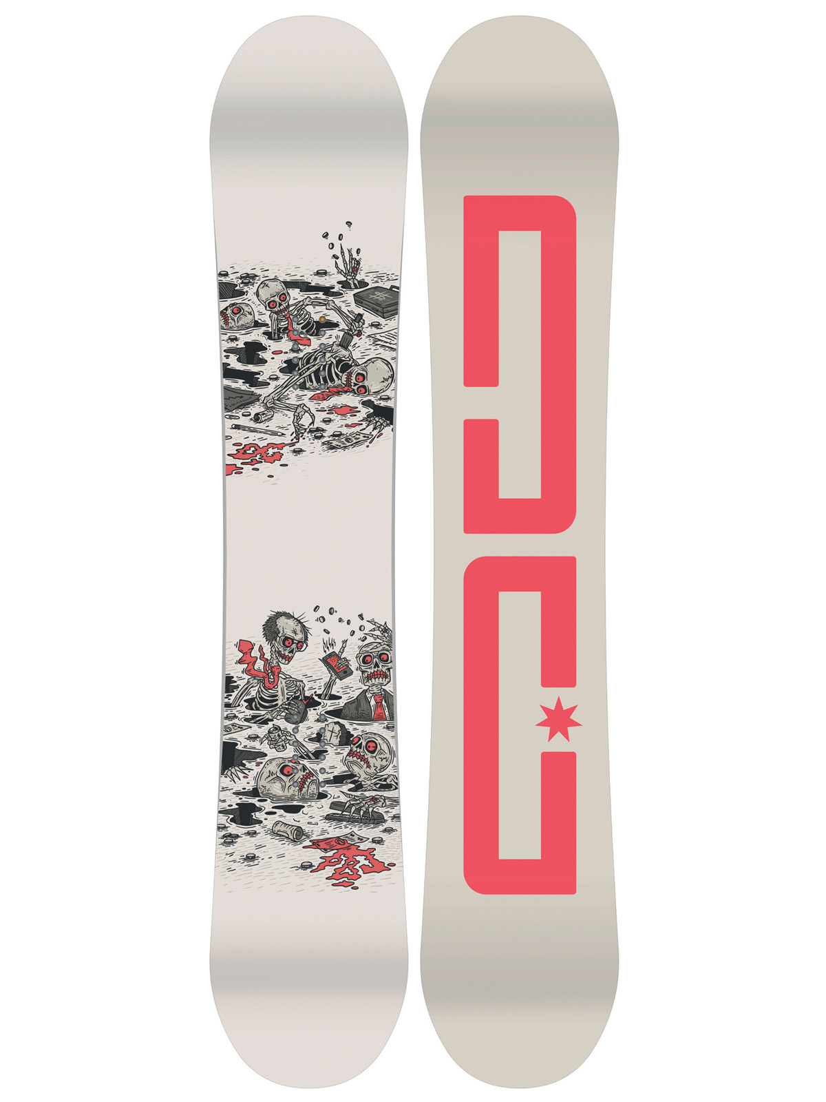 Herren DC Snowboard Pbj (creme/red)