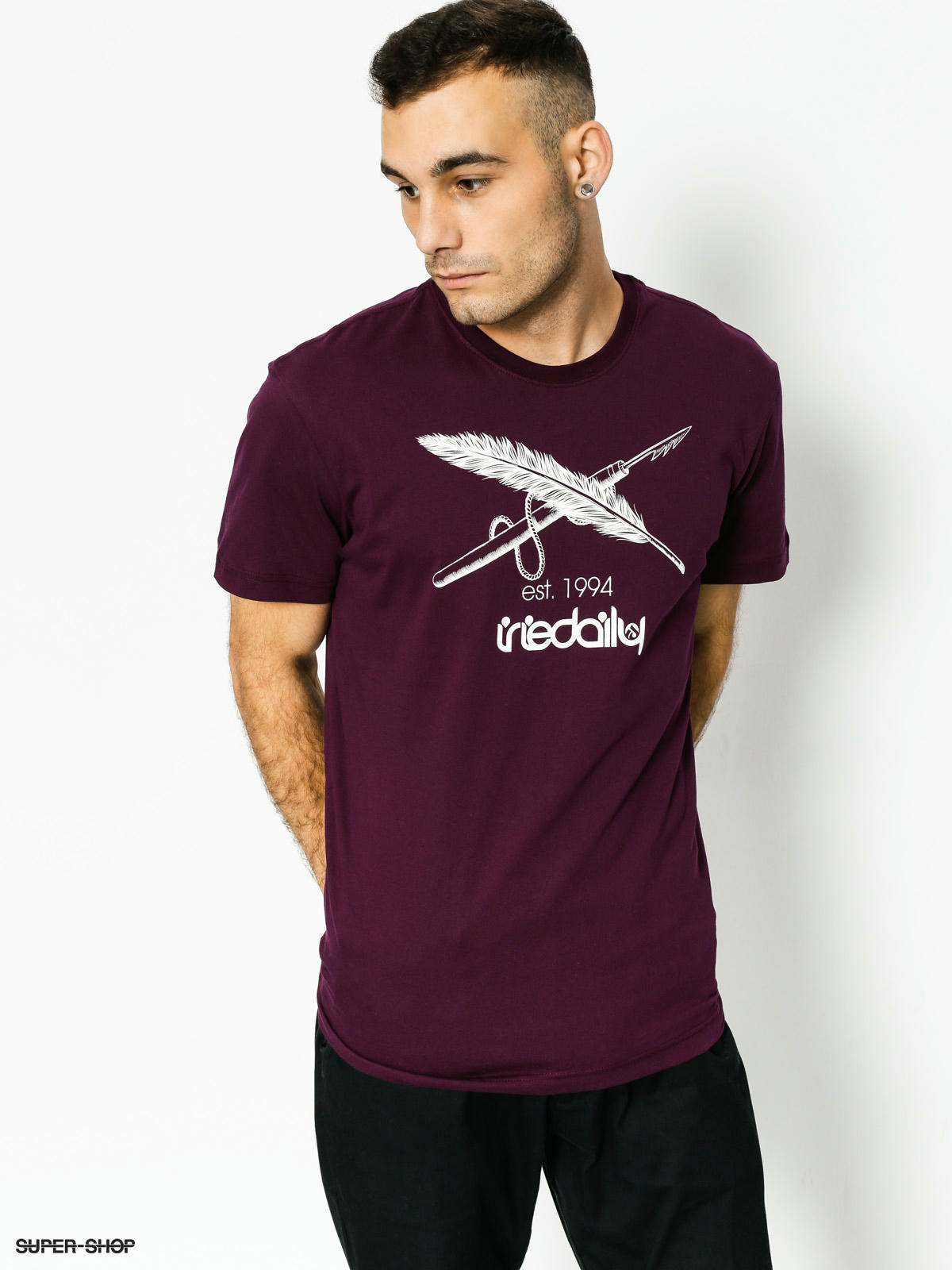 Iriedaily T-shirt Harpoon Flag (red wine)