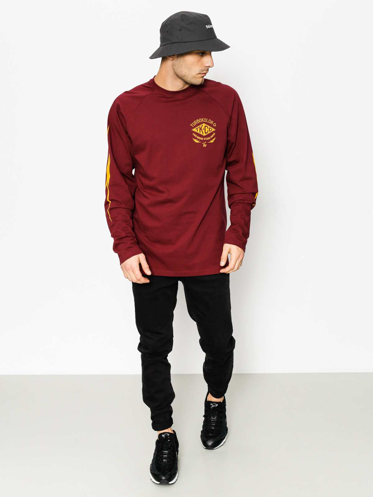 Turbokolor Longsleeve Lightning (burgundy)