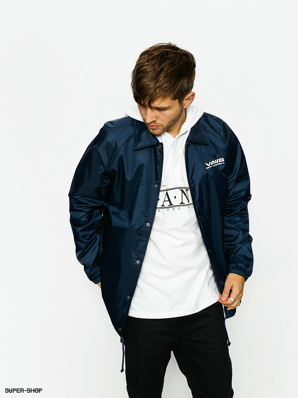 vans torrey jacket blue