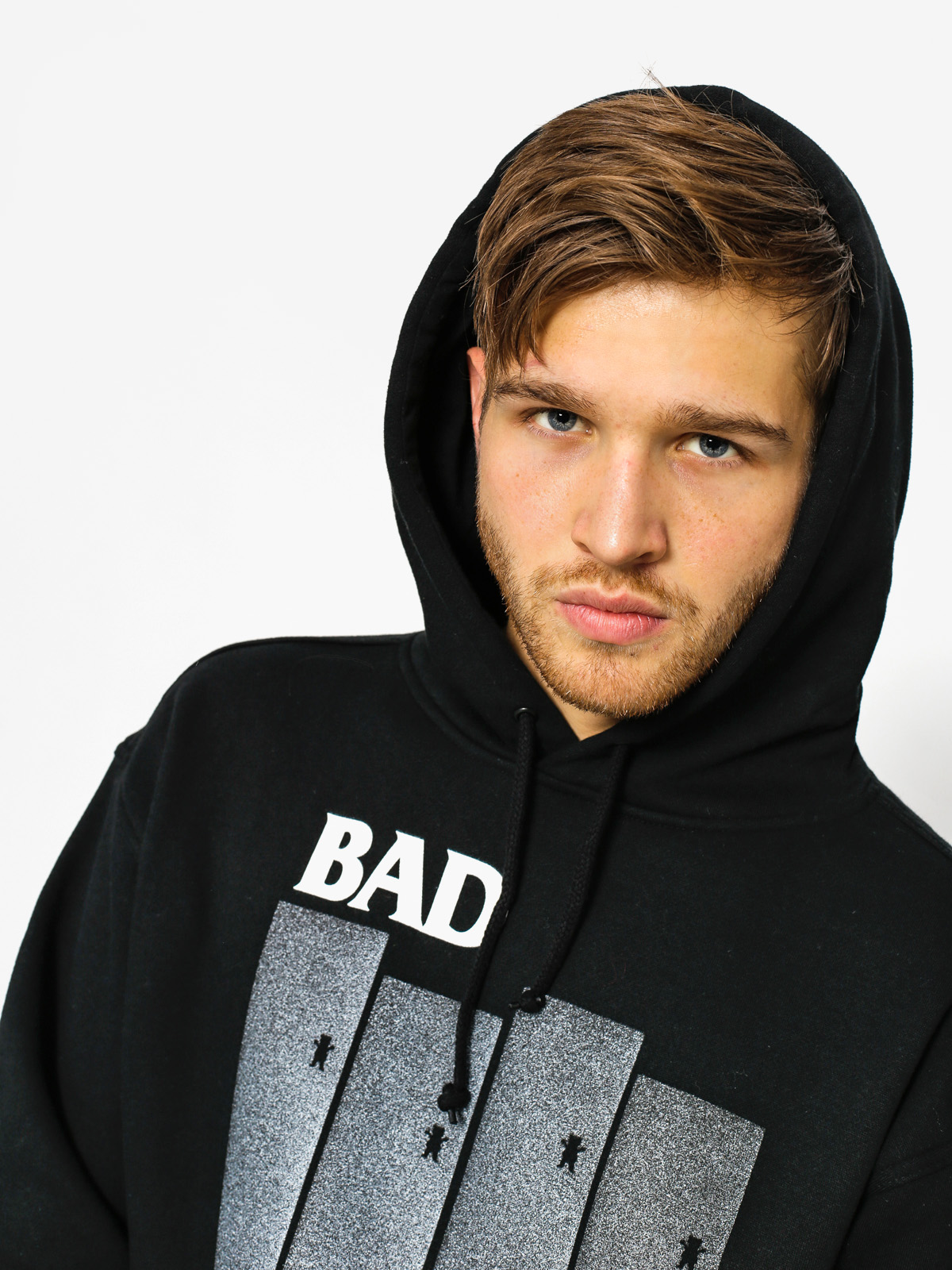 Grizzly Griptape Hoodie Bad Flag HD (black)