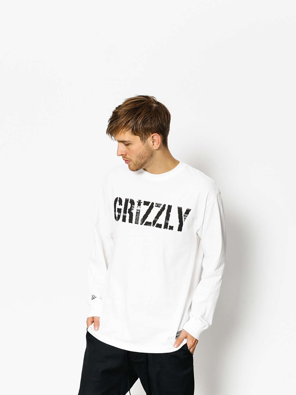 Grizzly Griptape Longsleeve Headlines (white)