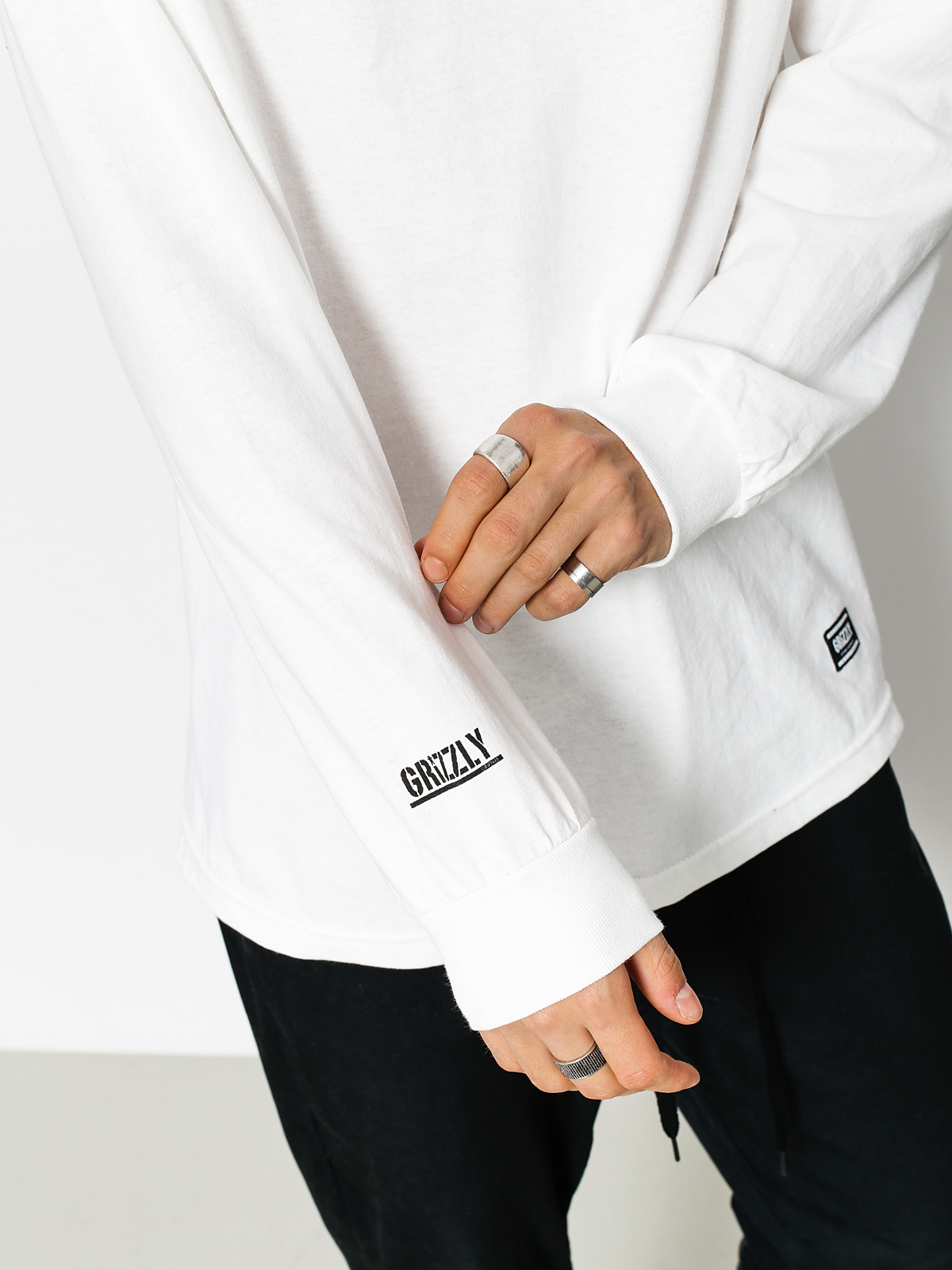 Grizzly Griptape Longsleeve Headlines (white)