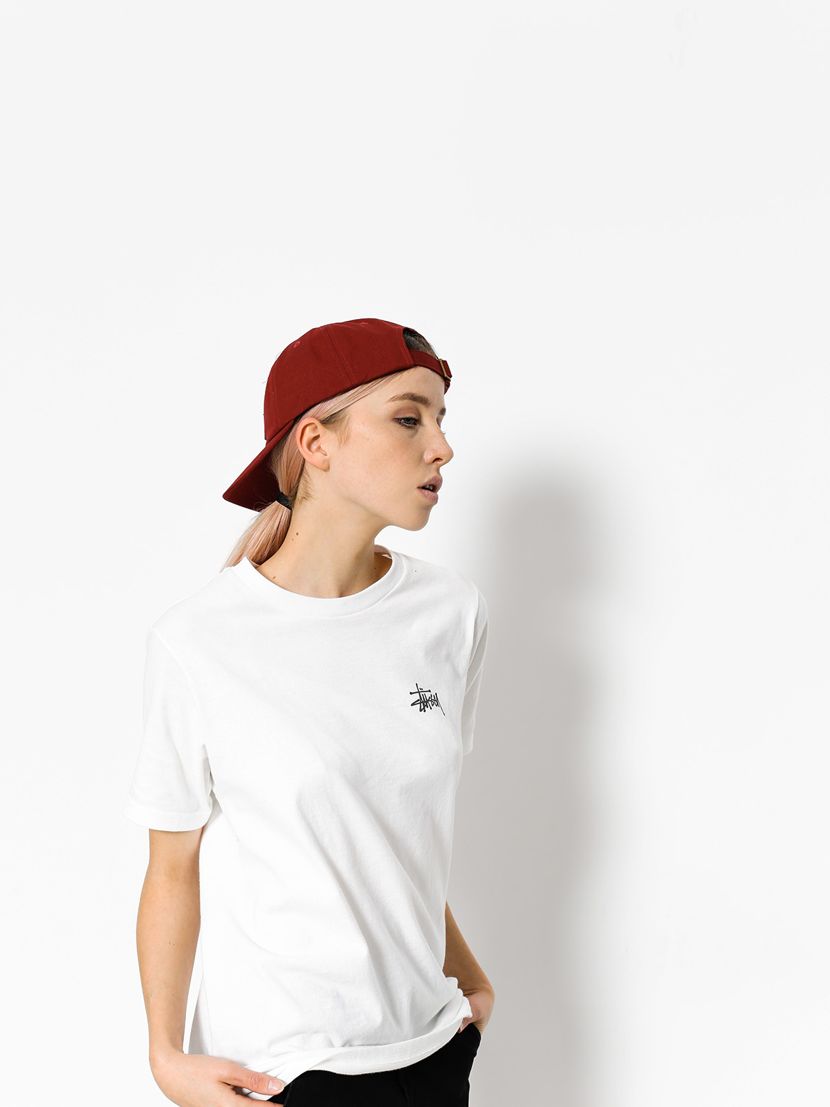 Stussy T-Shirt Basic Wmn (white)