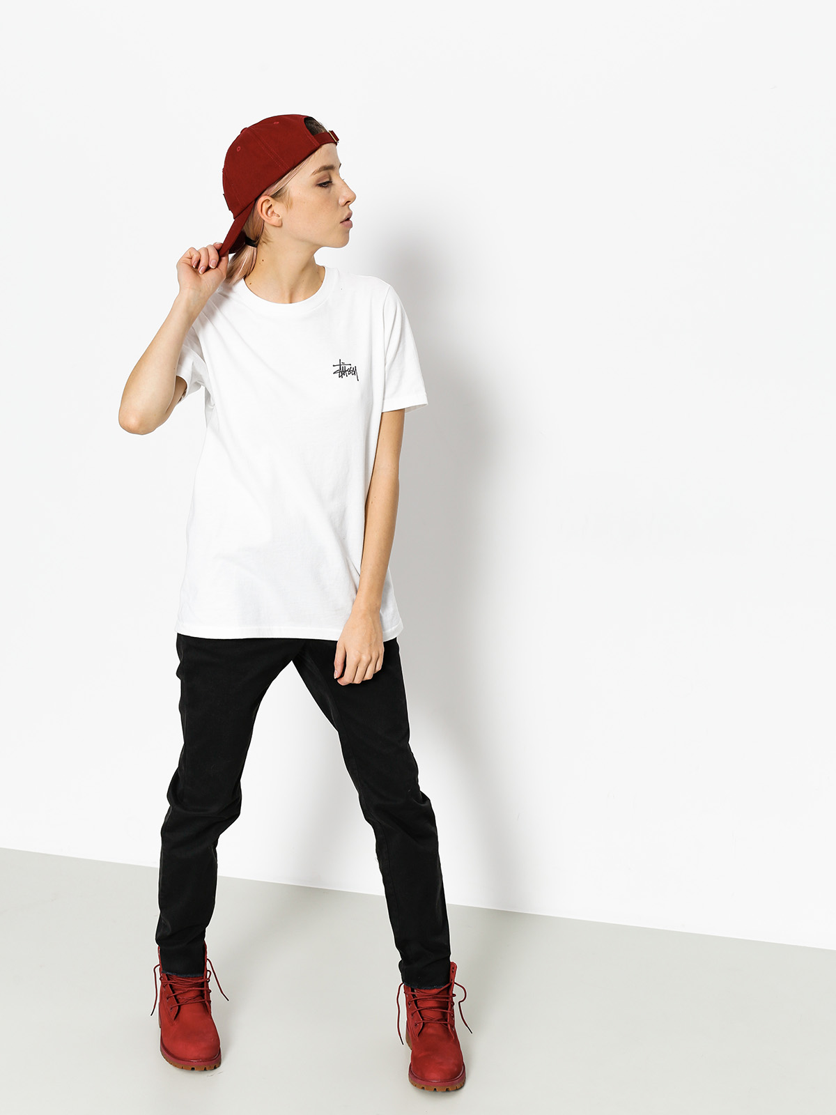 Stussy T-Shirt Basic Wmn (white)