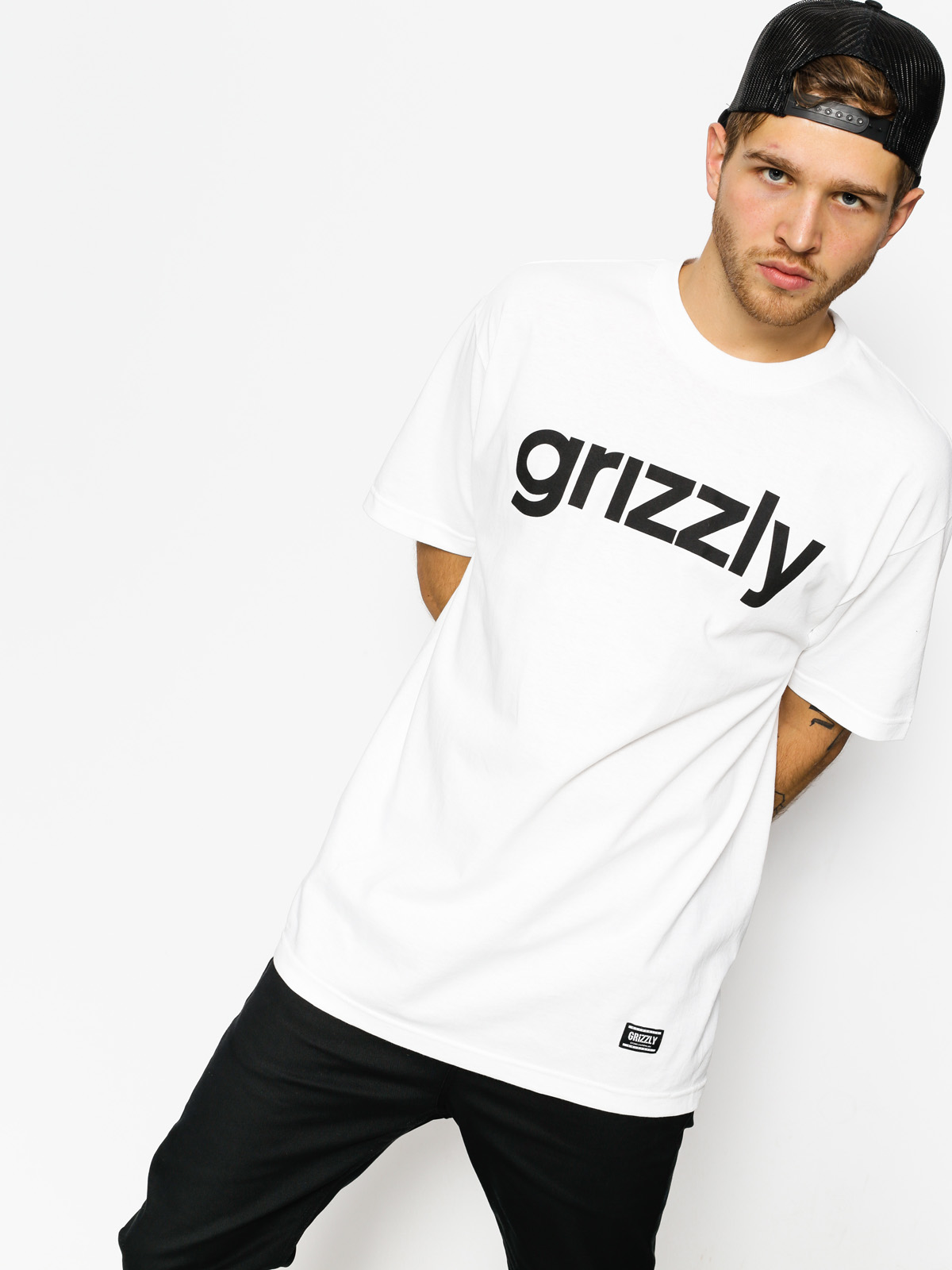 Grizzly Griptape T-shirt Lowercase (white)