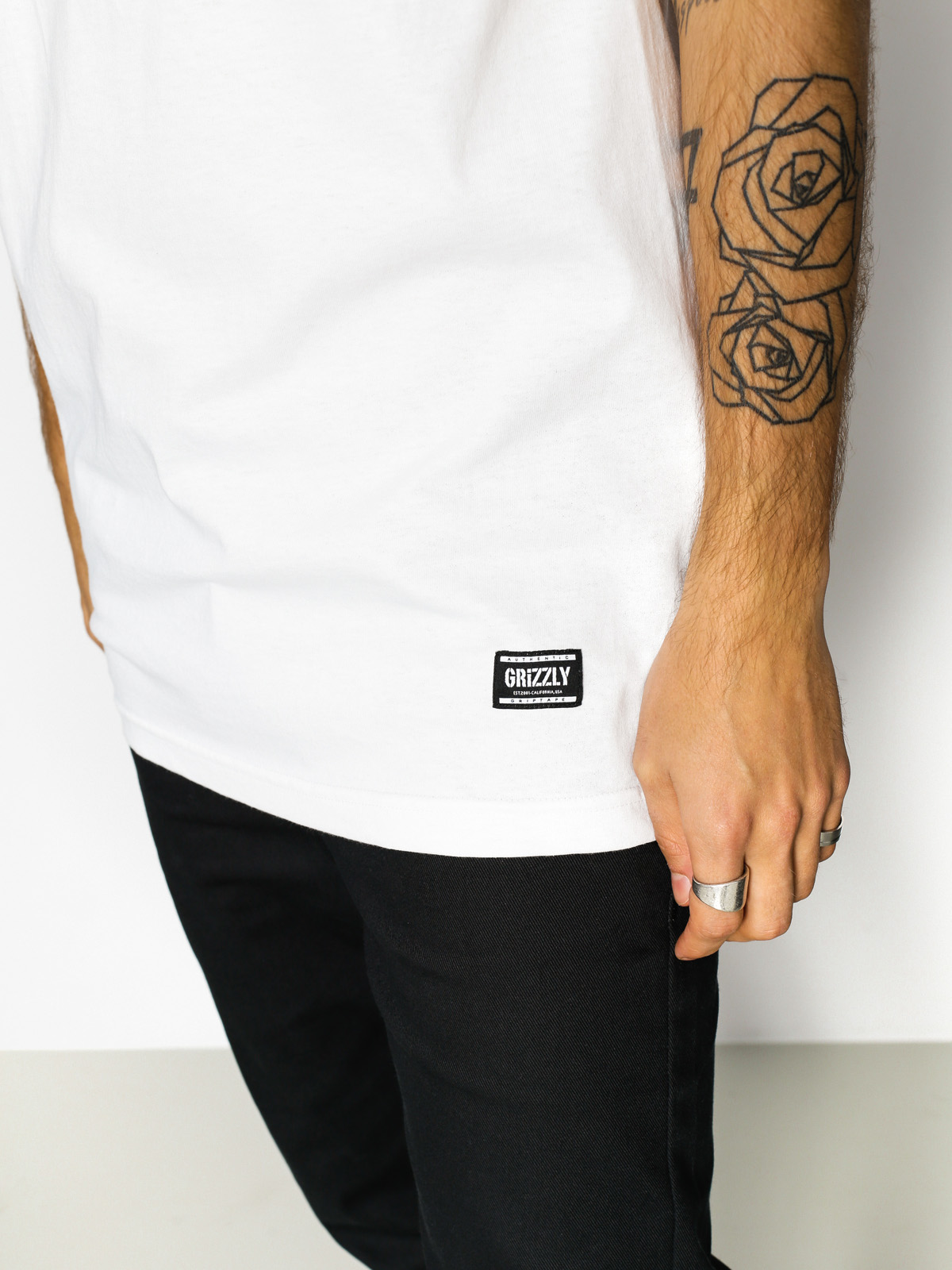 Grizzly Griptape T-shirt Lowercase (white)
