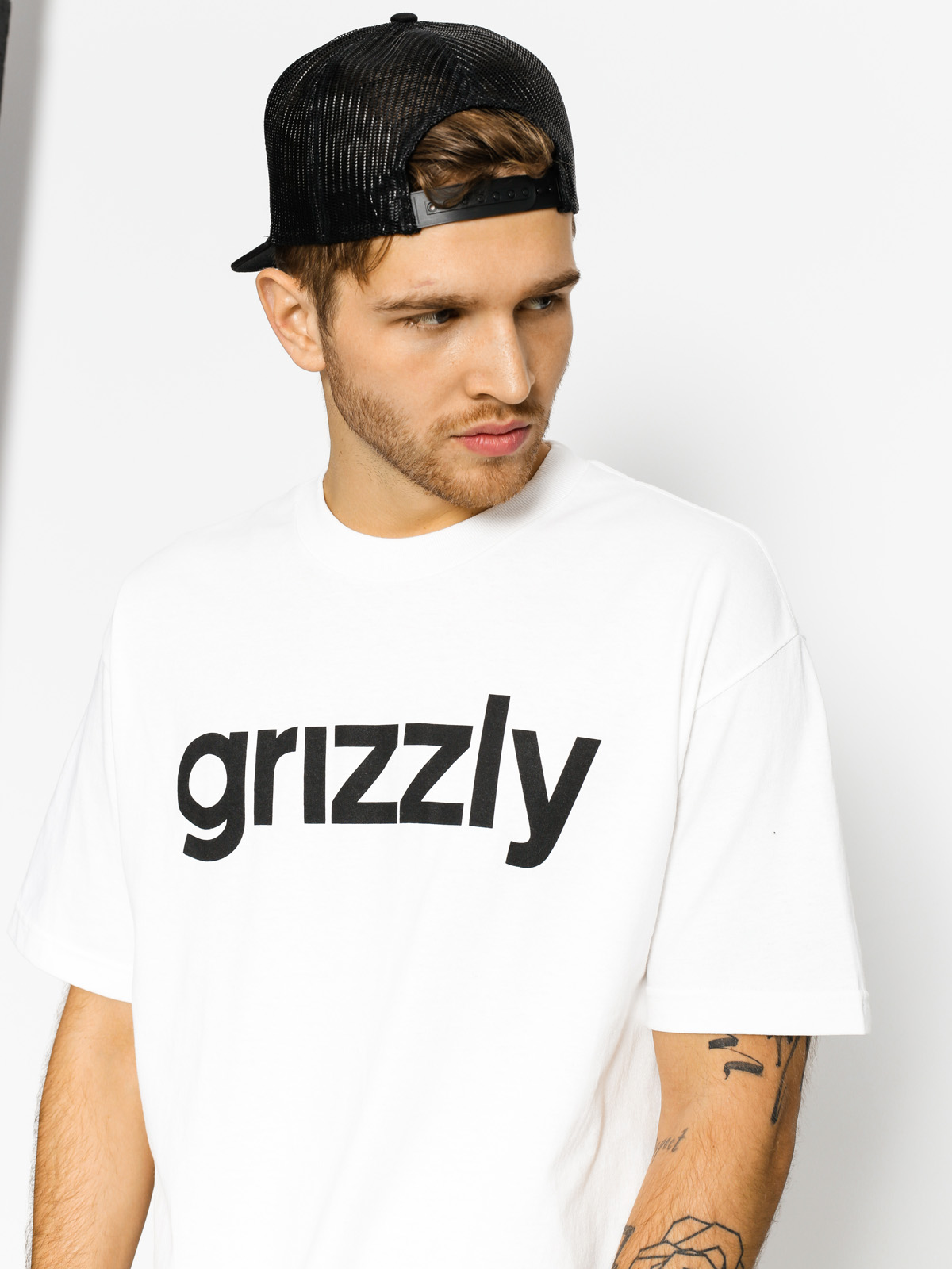 Grizzly Griptape T-shirt Lowercase (white)