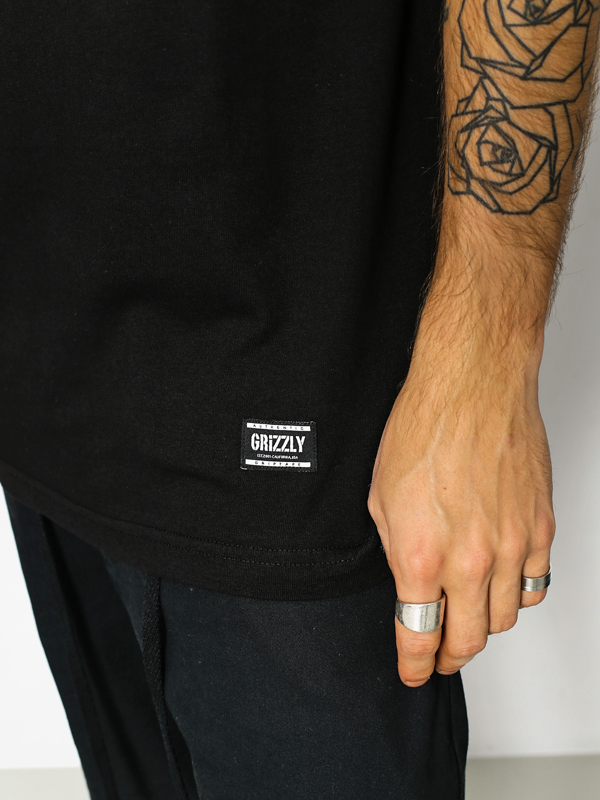 Grizzly Griptape T-Shirt Bad Flag (black)