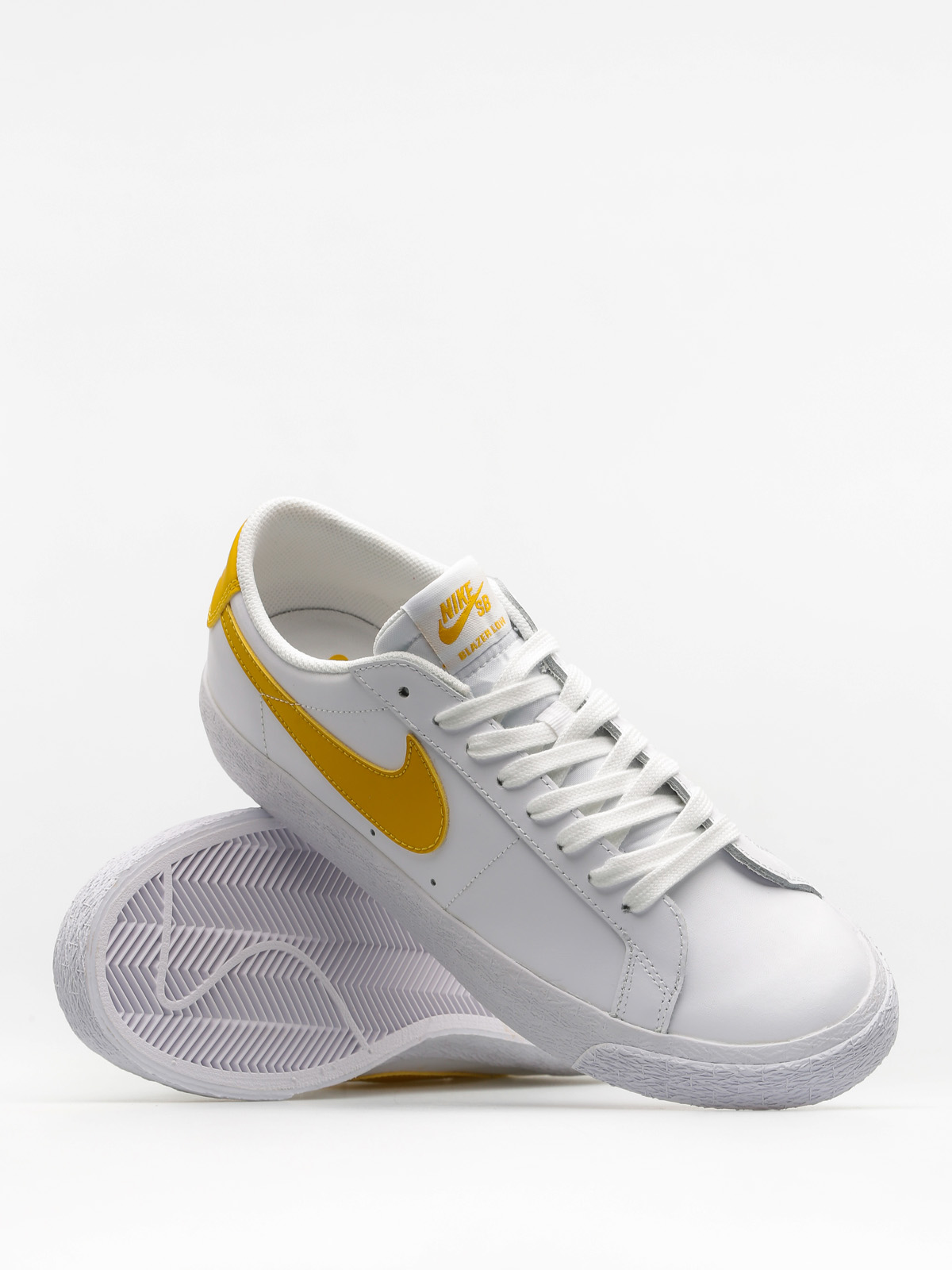 nike blazer white and gold