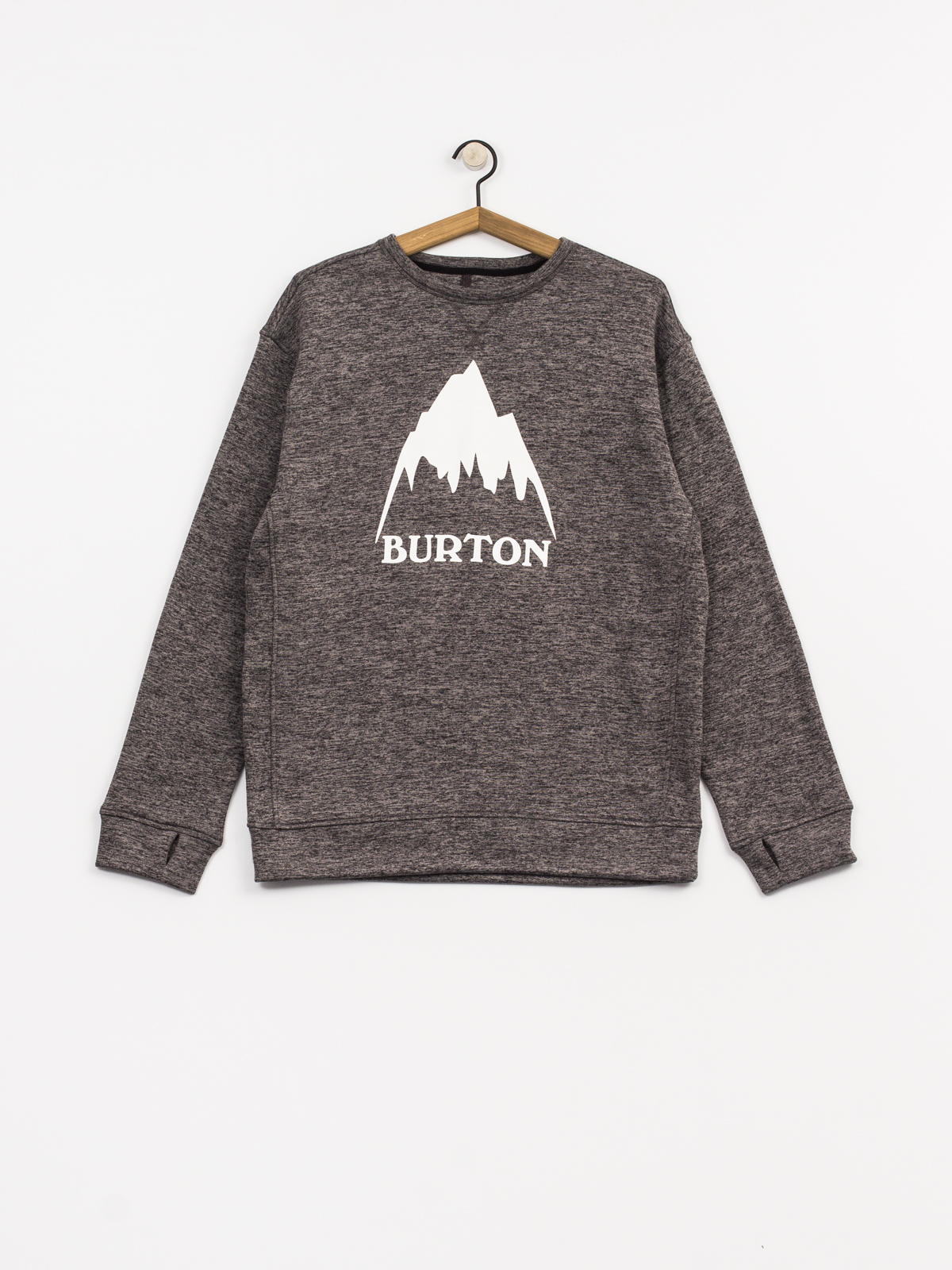 Mens Burton Sweatshirt Oak Crew (true black heather)