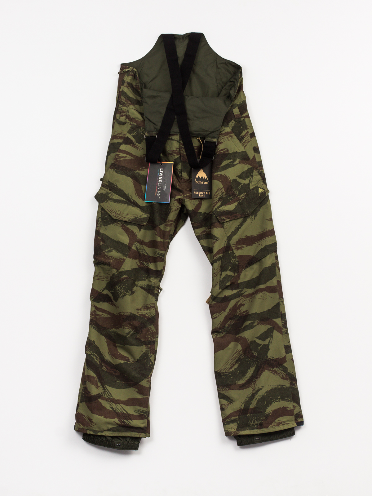 Mens Burton Snowboard pants Reserve Bib (brush camo)