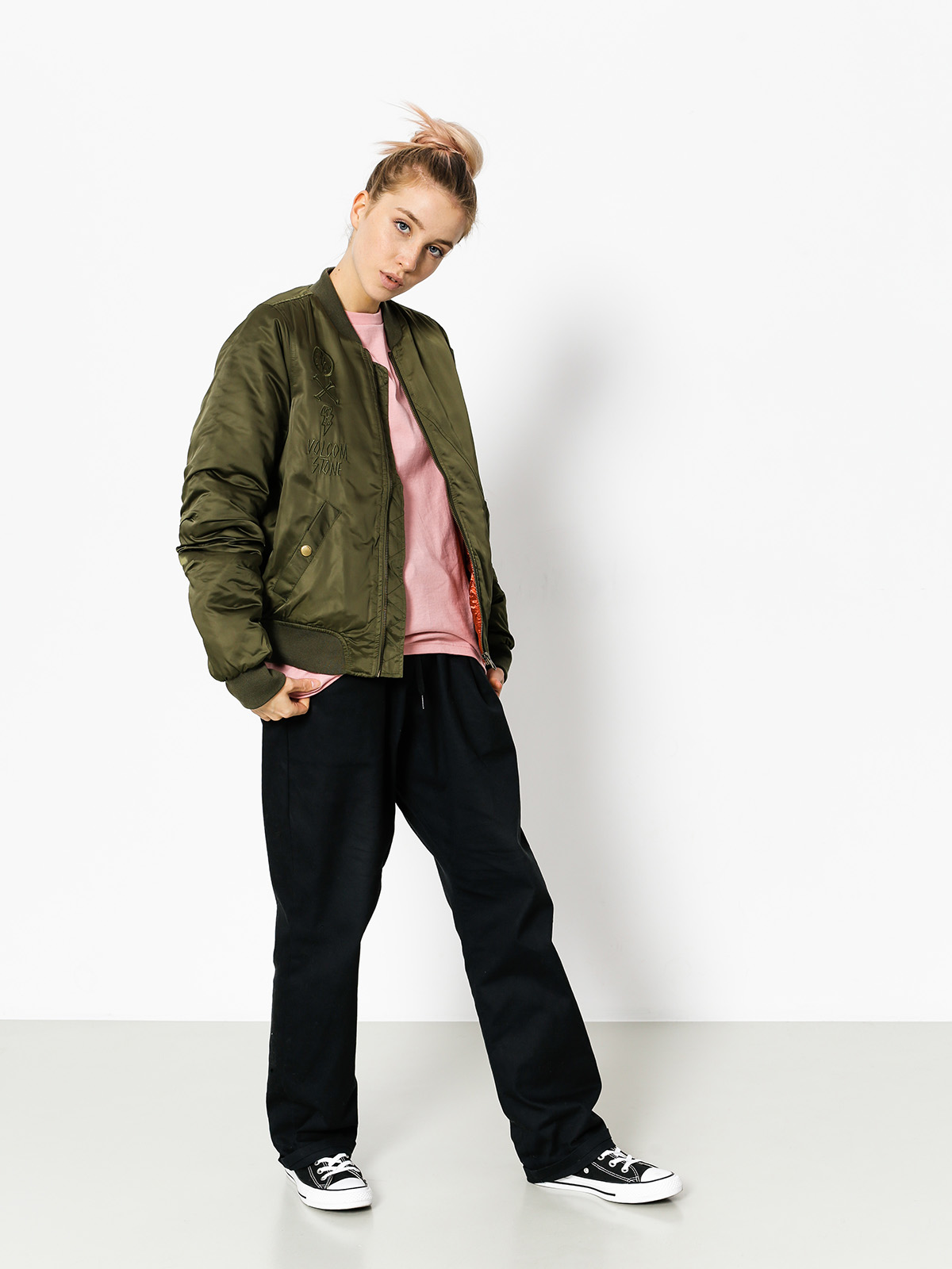Volcom vamos a ir Bomber Jacket-Ciruela Señoras chaquetas