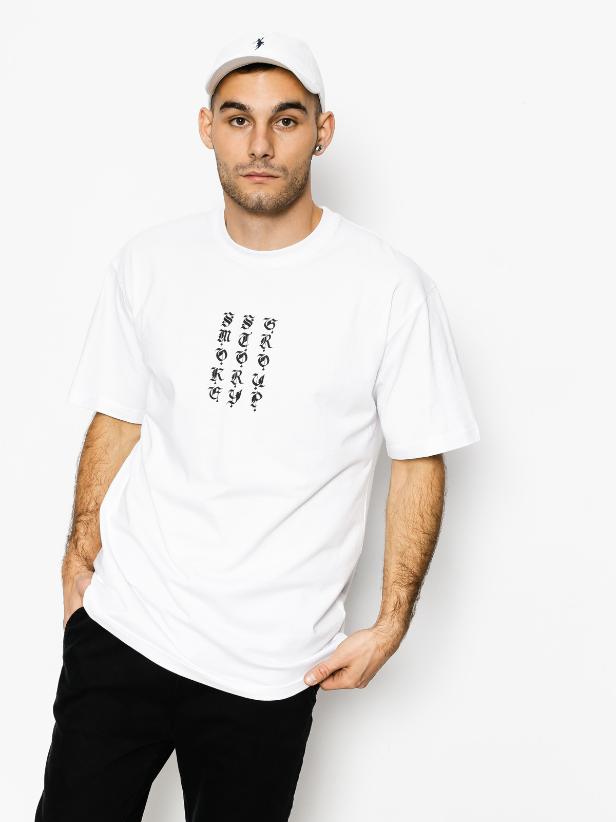 SSG T-shirt Front Back Smoke (white)