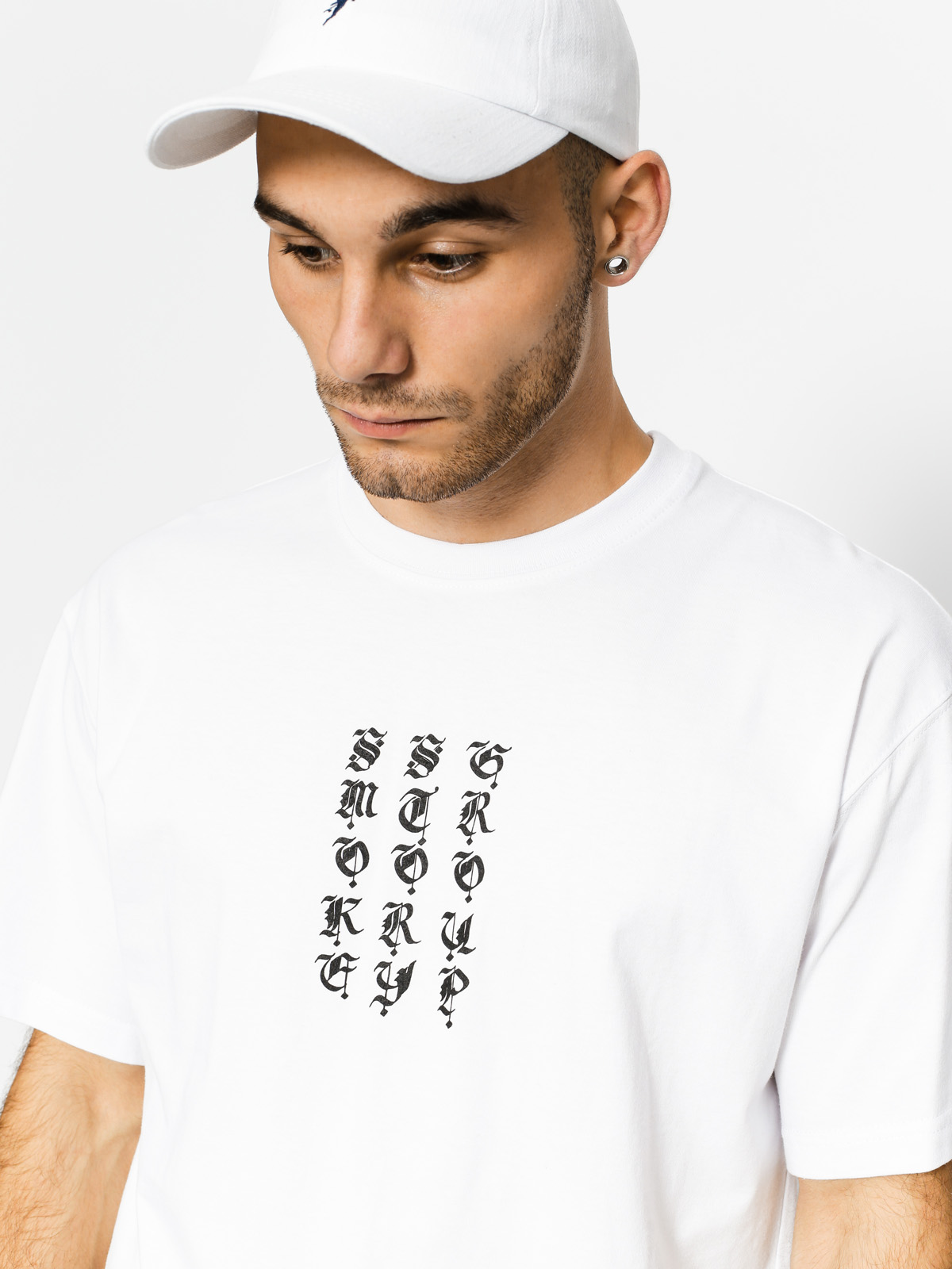 SSG T-shirt Front Back Smoke (white)