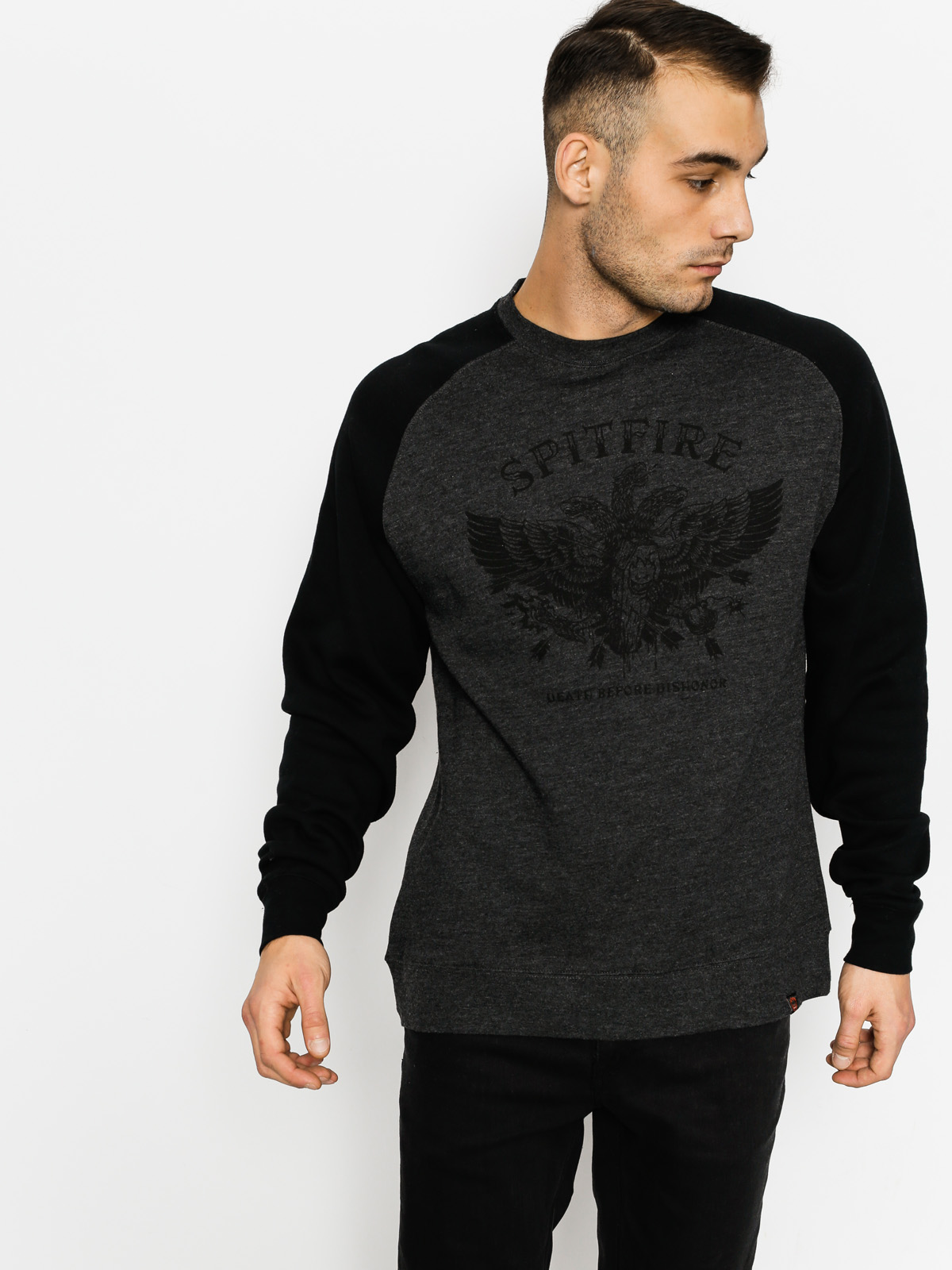 Spitfire Sweatshirt Dishonor (charcoal/black)